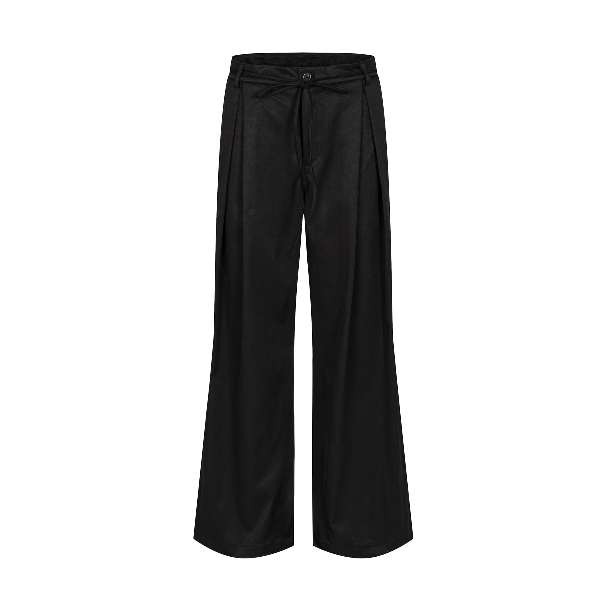 OVDY Pleated Textured Wide-Leg Pants, premium urban and streetwear designers apparel on PROJECTISR.com, DVDY