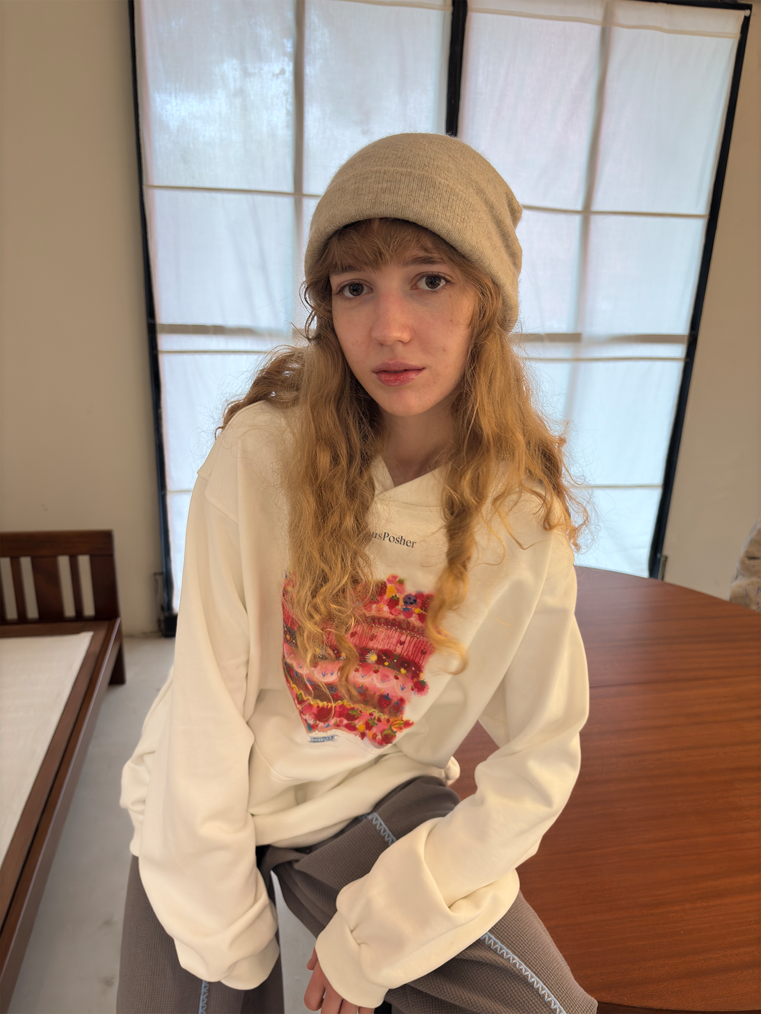 MIICHOUS Cake Graphic Oversized Hoodie