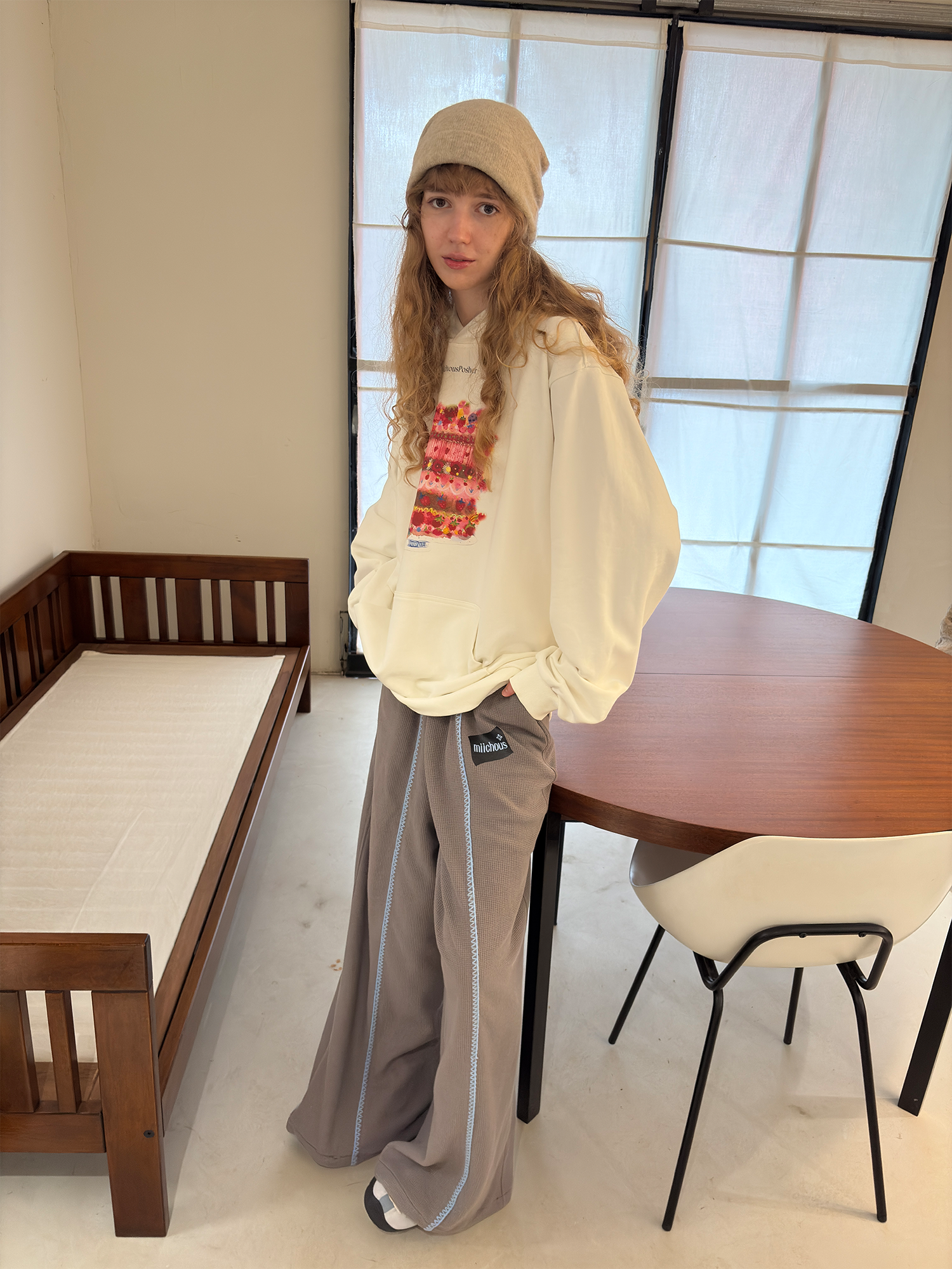 MIICHOUS Cake Graphic Oversized Hoodie