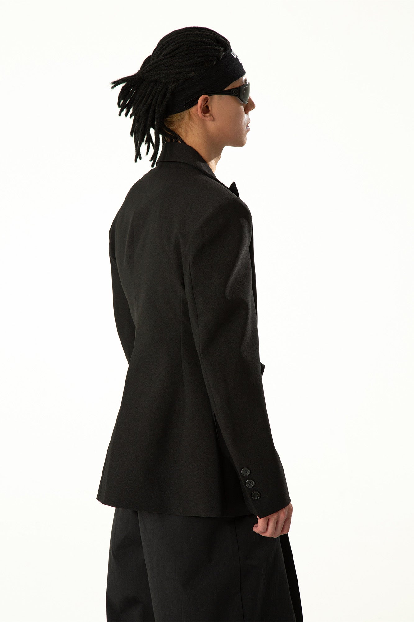 CLP Chic Draped Sash Waist Blazer, premium urban and streetwear designers apparel on PROJECTISR.com, CLP