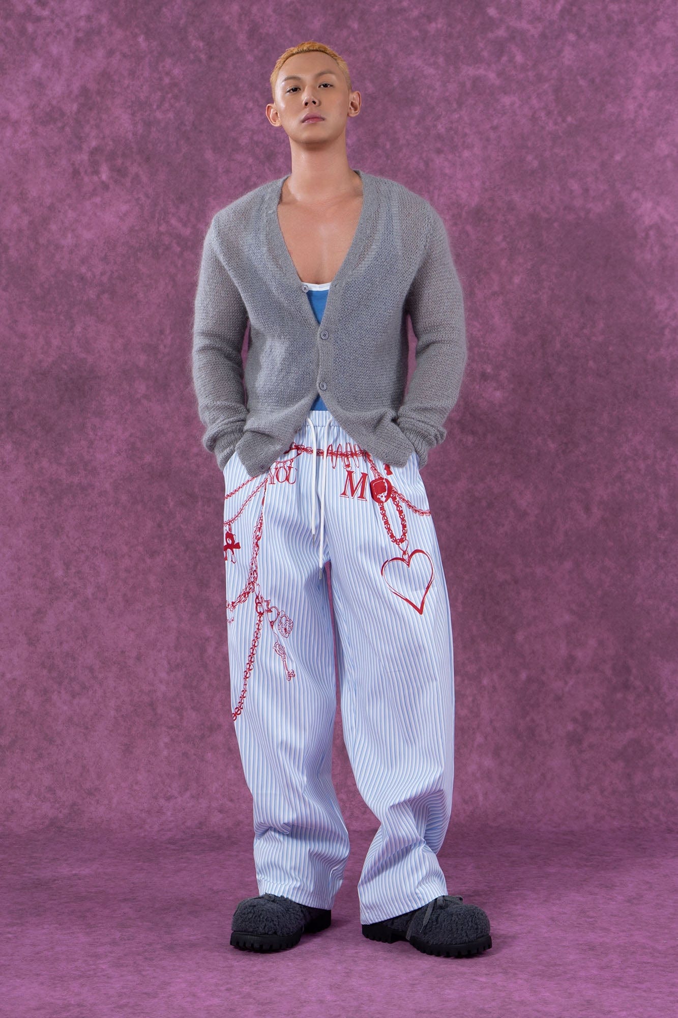 CLP Mohair V-Neck Cardigan, premium urban and streetwear designers apparel on PROJECTISR.com, CLP