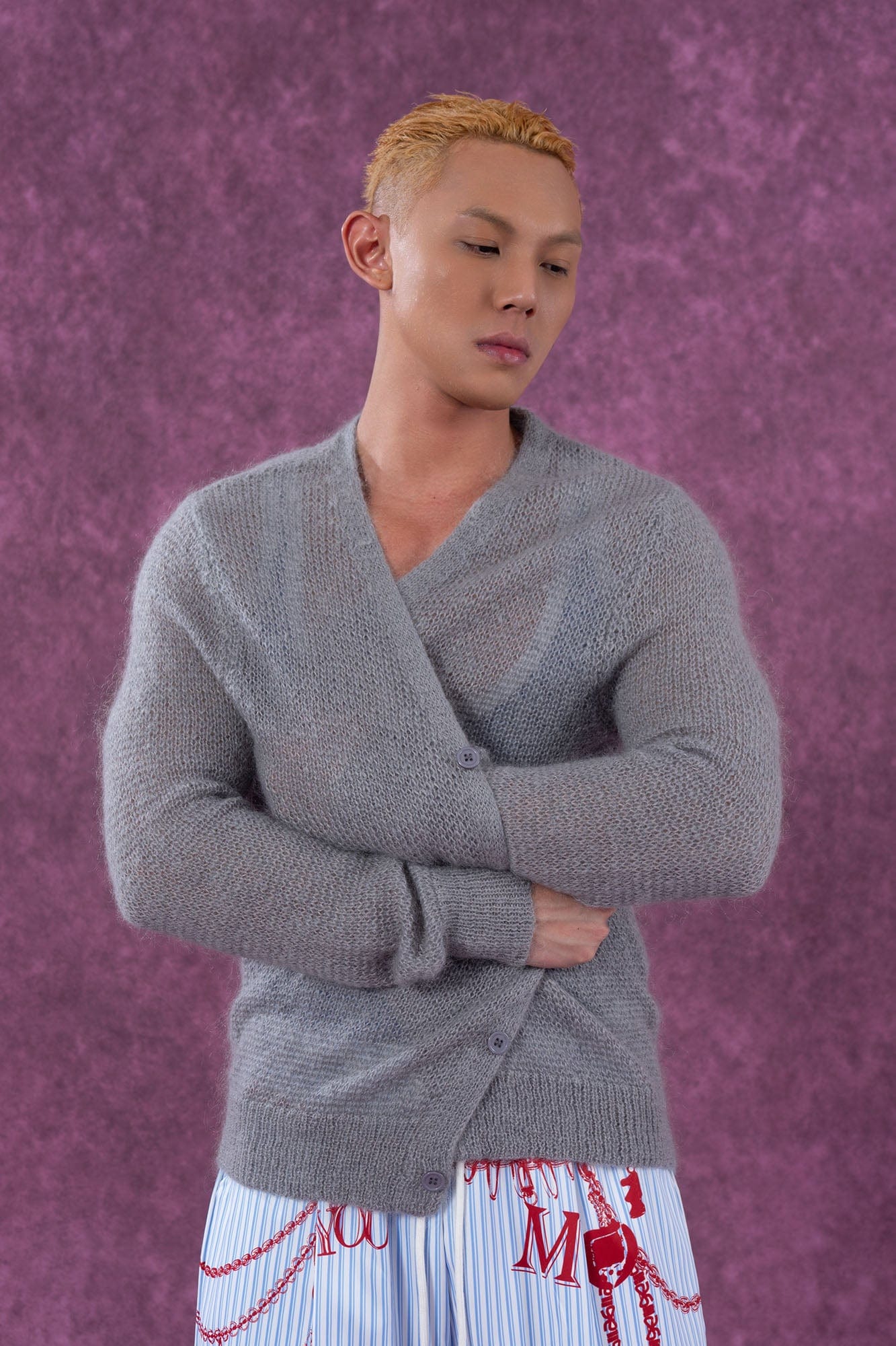 CLP Mohair V-Neck Cardigan, premium urban and streetwear designers apparel on PROJECTISR.com, CLP