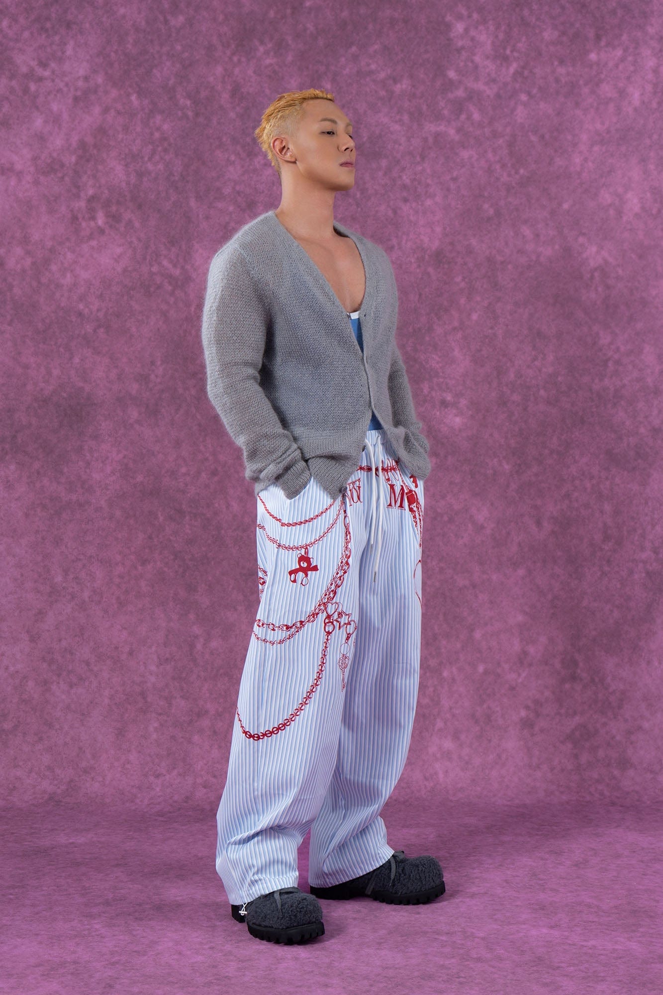 CLP Mohair V-Neck Cardigan, premium urban and streetwear designers apparel on PROJECTISR.com, CLP