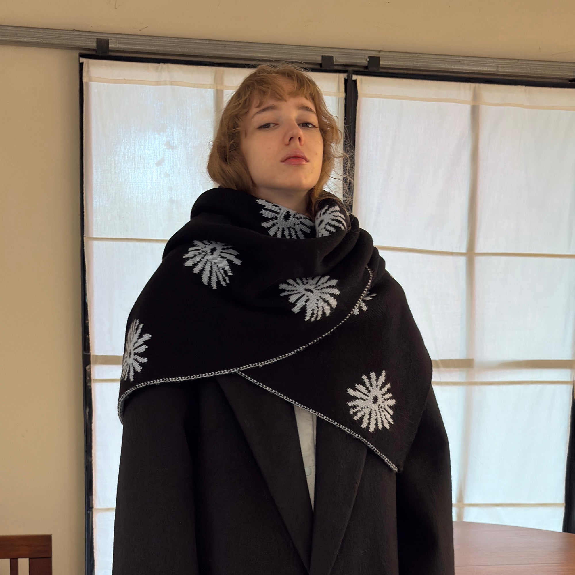 MIICHOUS Snowflake Jacquard Reversible Wool-Blend Scarf, premium urban and streetwear designers apparel on PROJECTISR.com, MIICHOUS