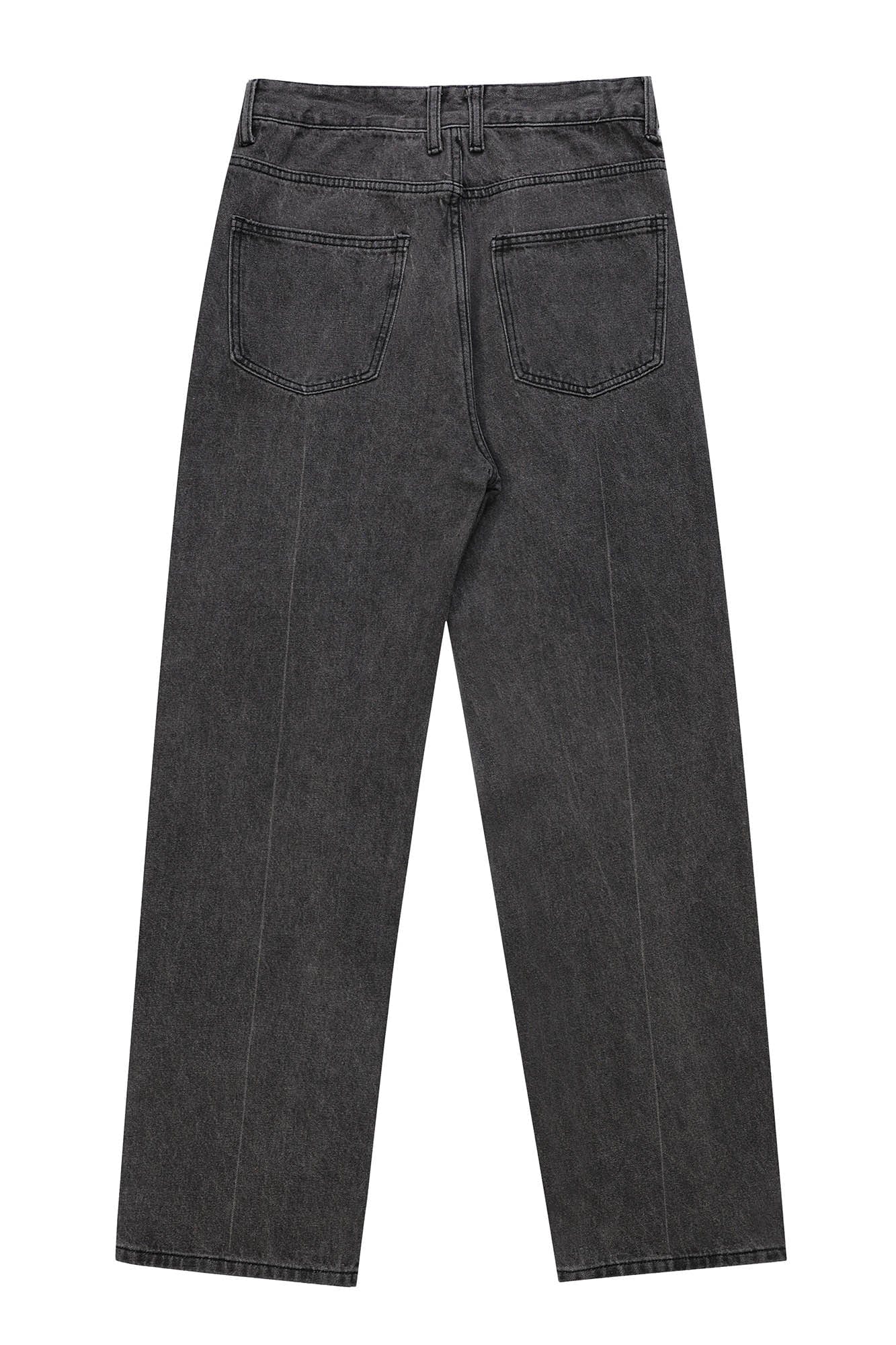 OVDY Spliced Knees Straight-Leg Jeans