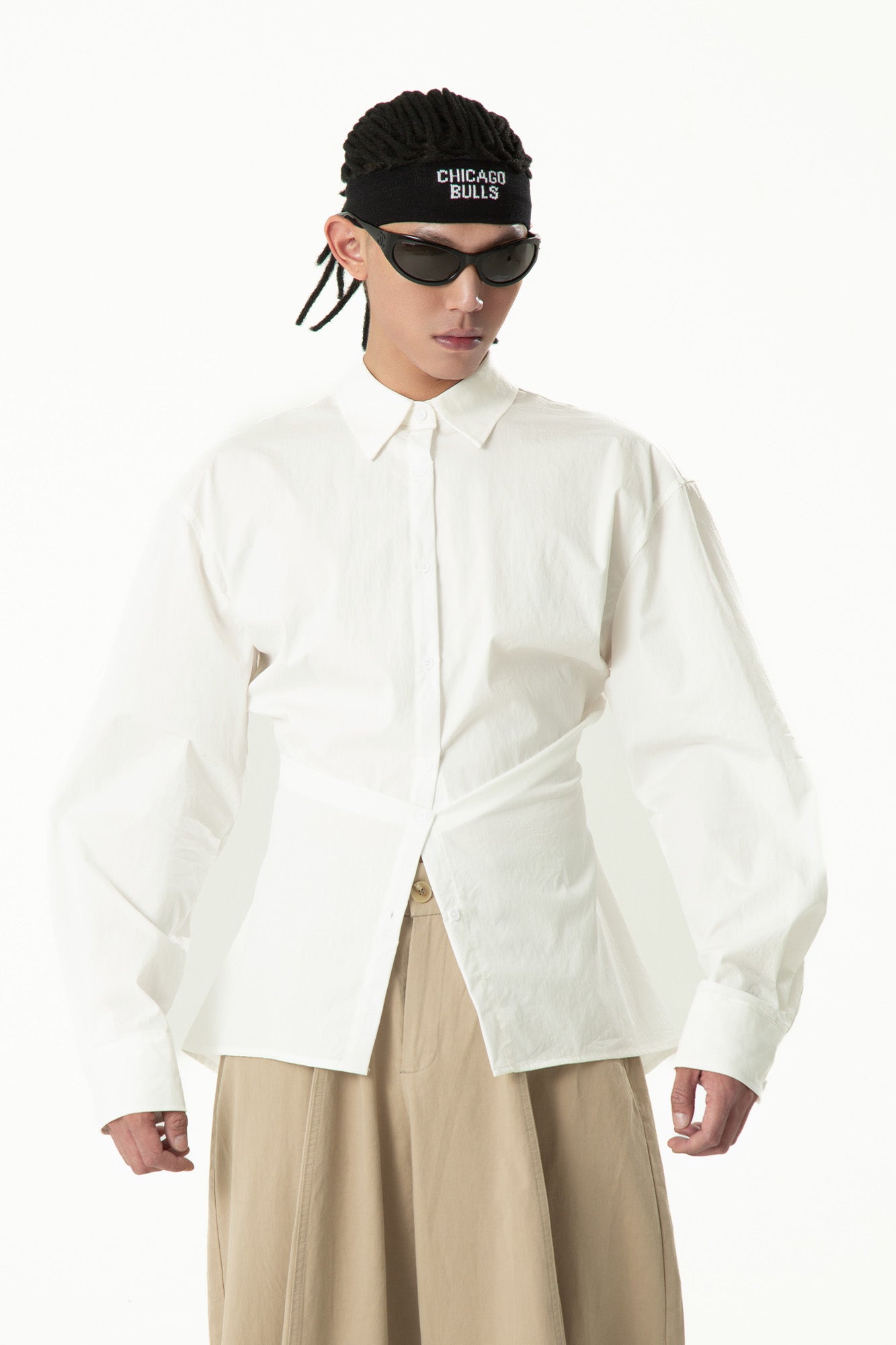 CLP Tailored Waist-Cinched Shirt, premium urban and streetwear designers apparel on PROJECTISR.com, CLP