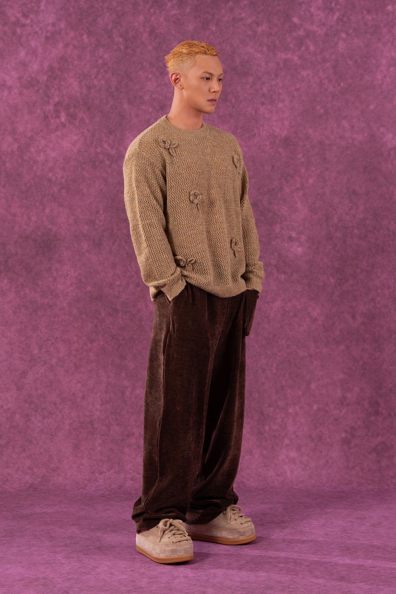CLP Crochet Rose Wool-Blend Sweater, premium urban and streetwear designers apparel on PROJECTISR.com, CLP
