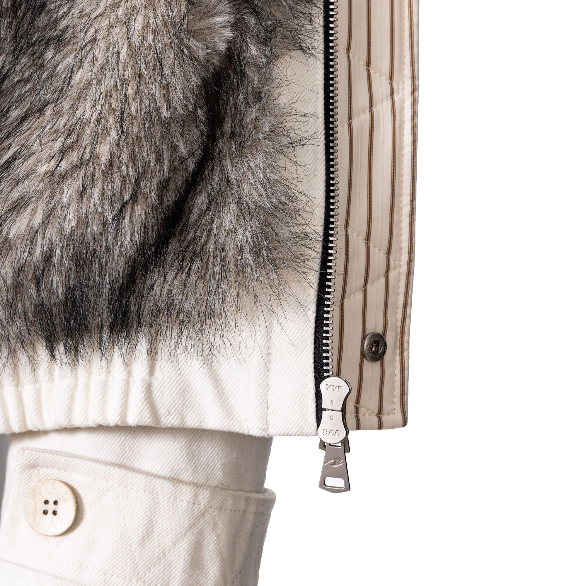 CATSSTAC Essential Faux-Fur Lined Stand-Collar Jacket, premium urban and streetwear designers apparel on PROJECTISR.com, CATSSTAC