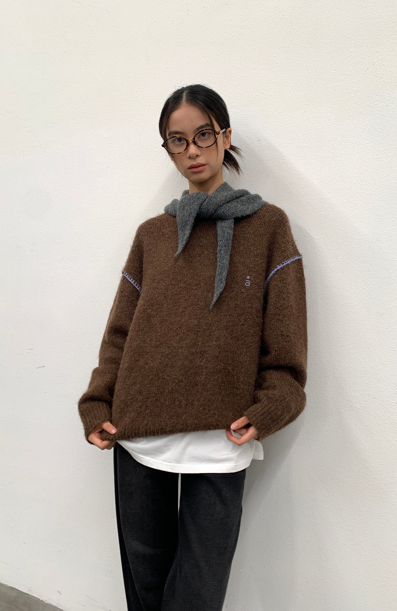 ROARINGWILD A ARCH Chunky Wool-Blend Knit Pullover