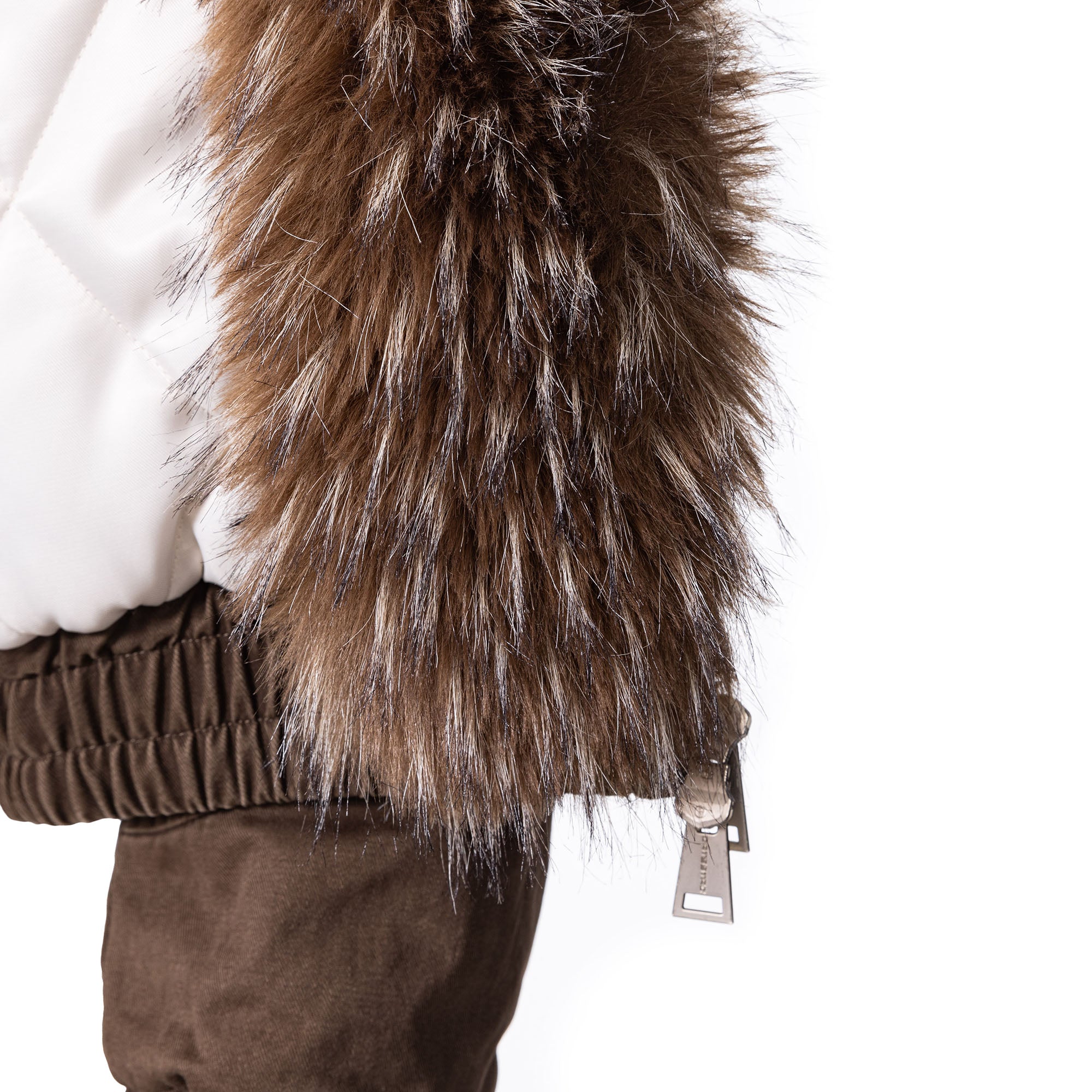 CATSSTAC Detachable Faux Fur Scarf Panel Jacket, premium urban and streetwear designers apparel on PROJECTISR.com, CATSSTAC