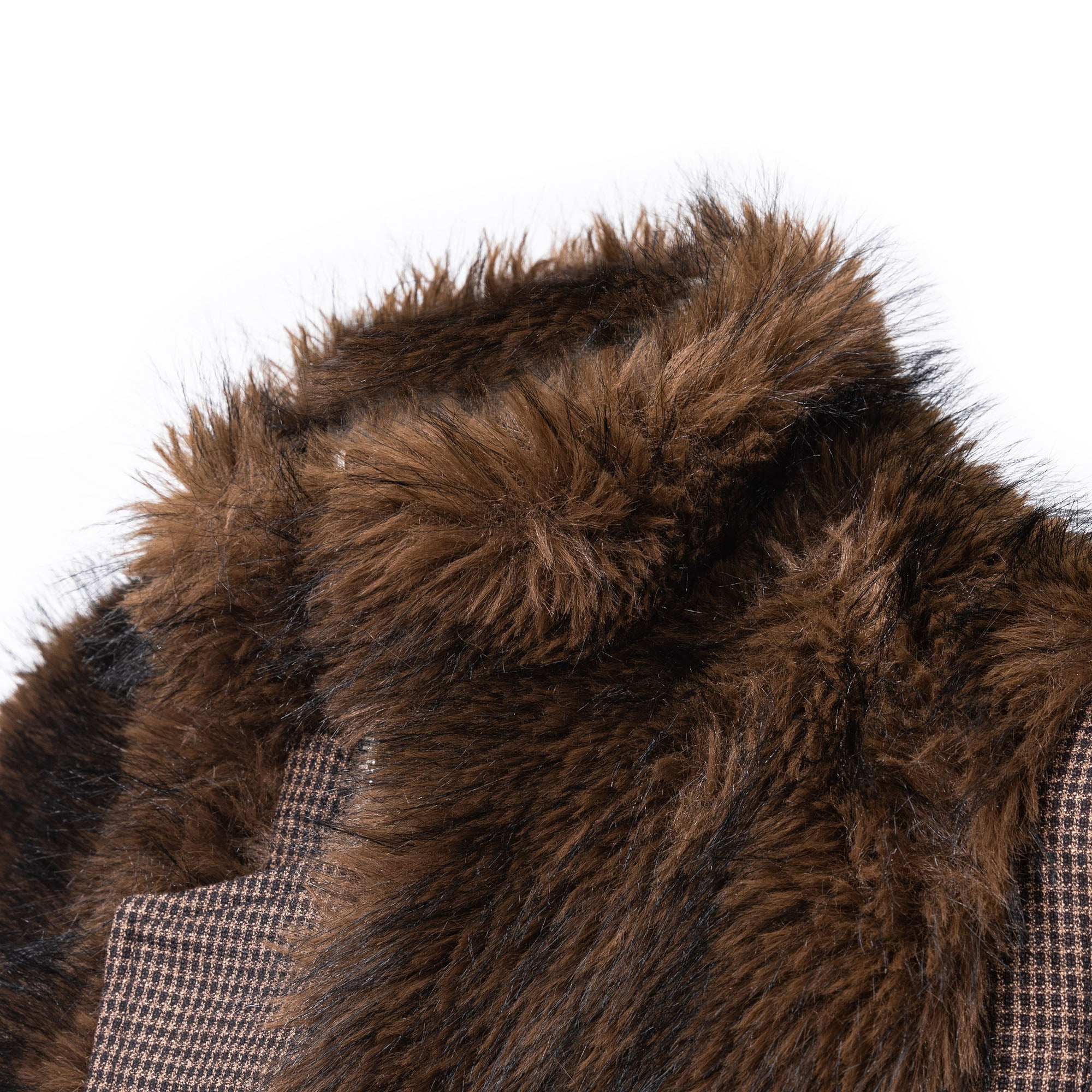 CATSSTAC Reversible Plaid Faux Fur Vest, premium urban and streetwear designers apparel on PROJECTISR.com, PROJECTISR US
