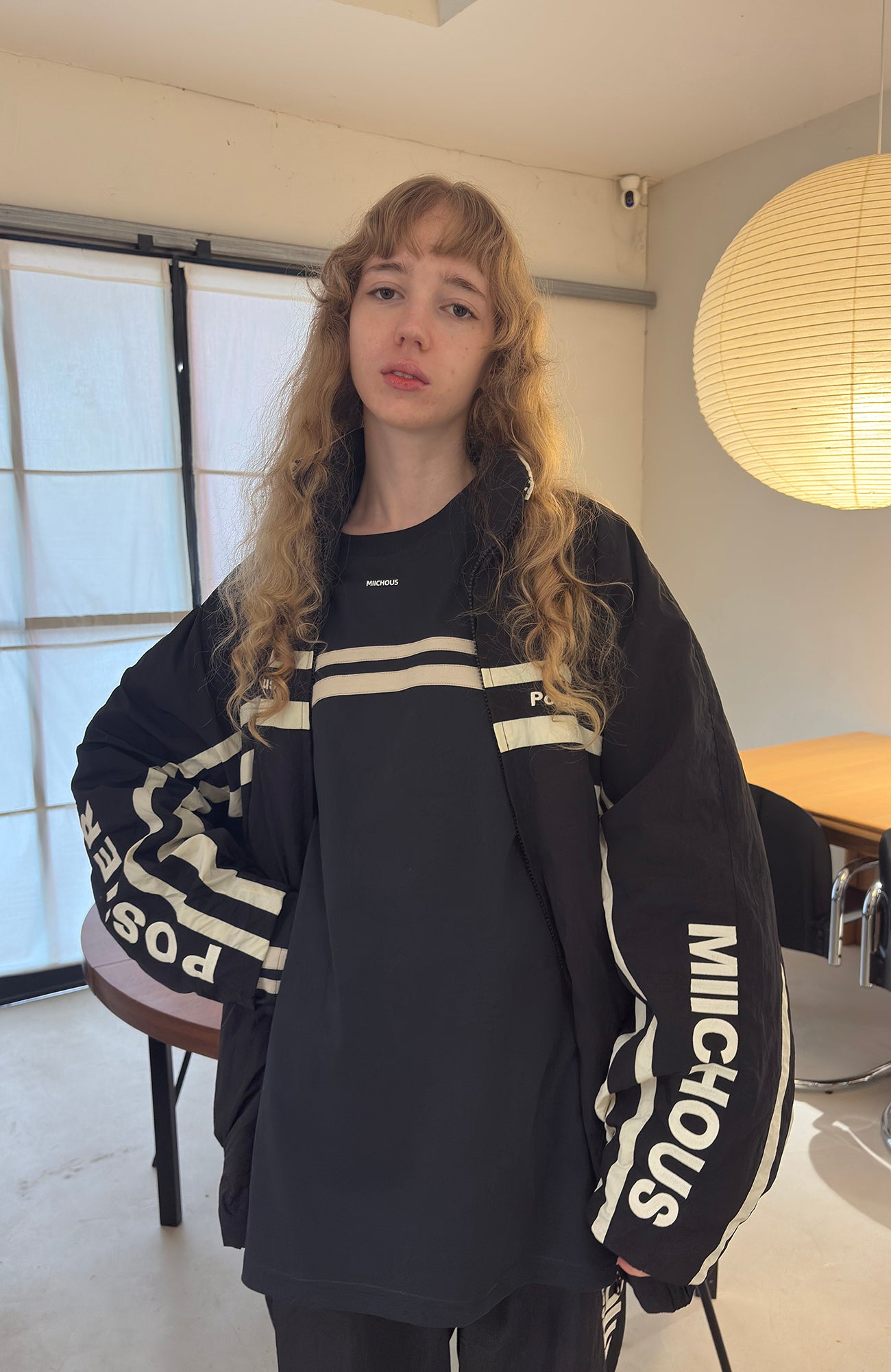 MIICHOUS Contrast Stripes Paneled Padded Jacket