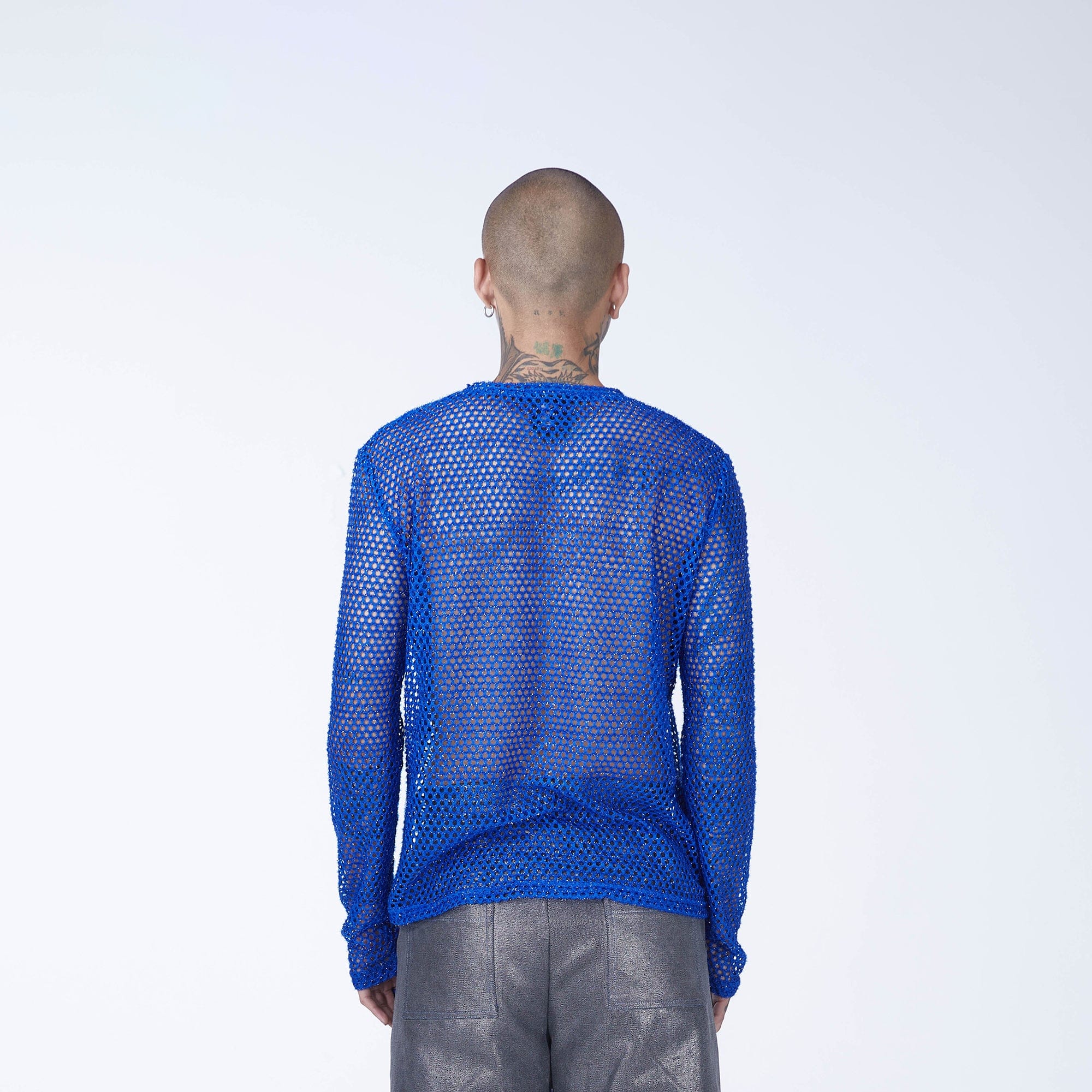 EMBRYO Asymmetrical Spliced Hollowed Long-Sleeve Tee