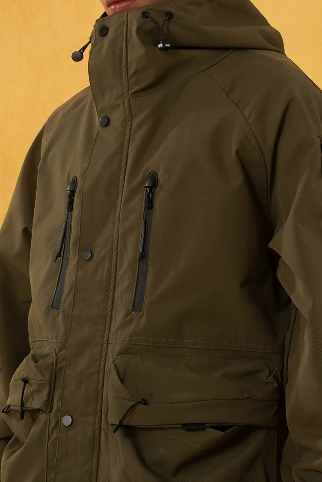 CLP Multi-Pocket Drawstring Windbreaker