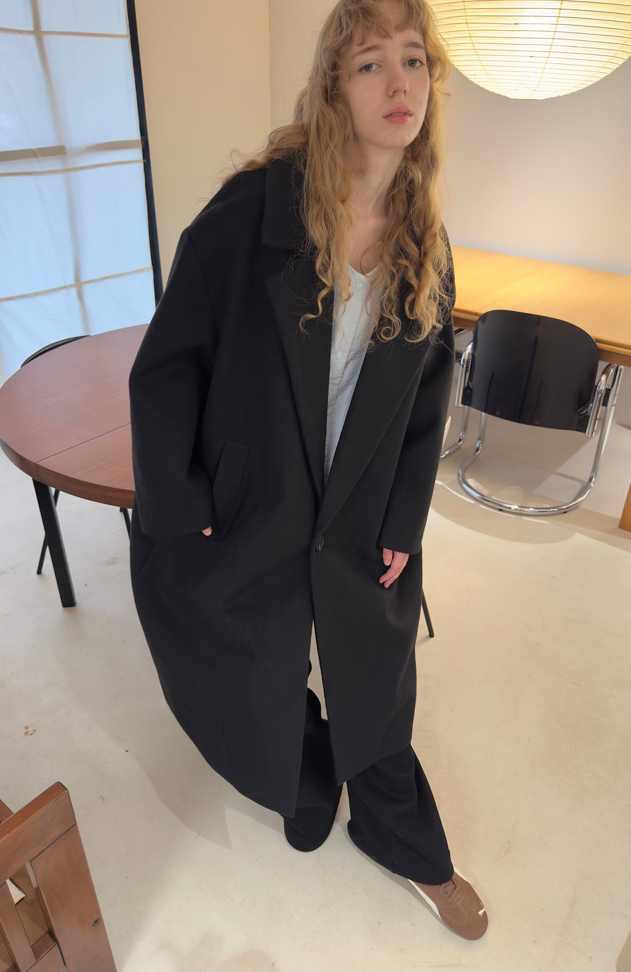 MIICHOUS Floral Embroidered Detachable Liner Overcoat