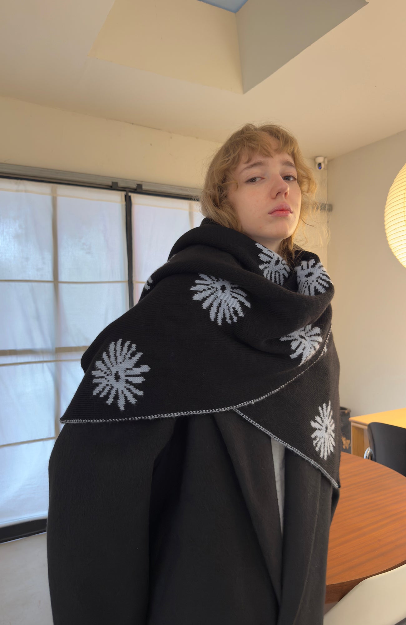 MIICHOUS Floral Embroidered Detachable Liner Overcoat