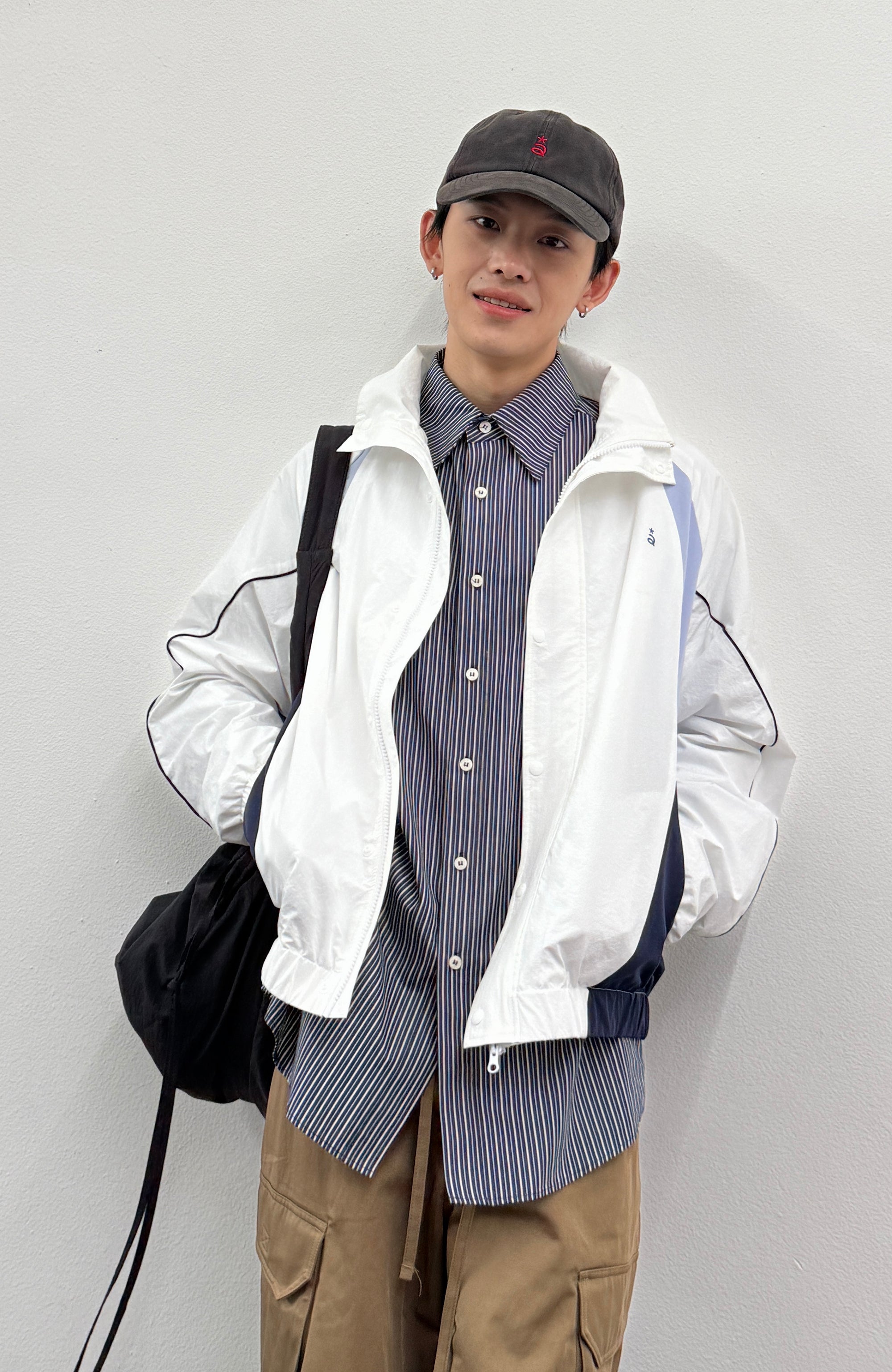 ROARINGWILD A ARCH Embroidered Graphic Raglan Jacket