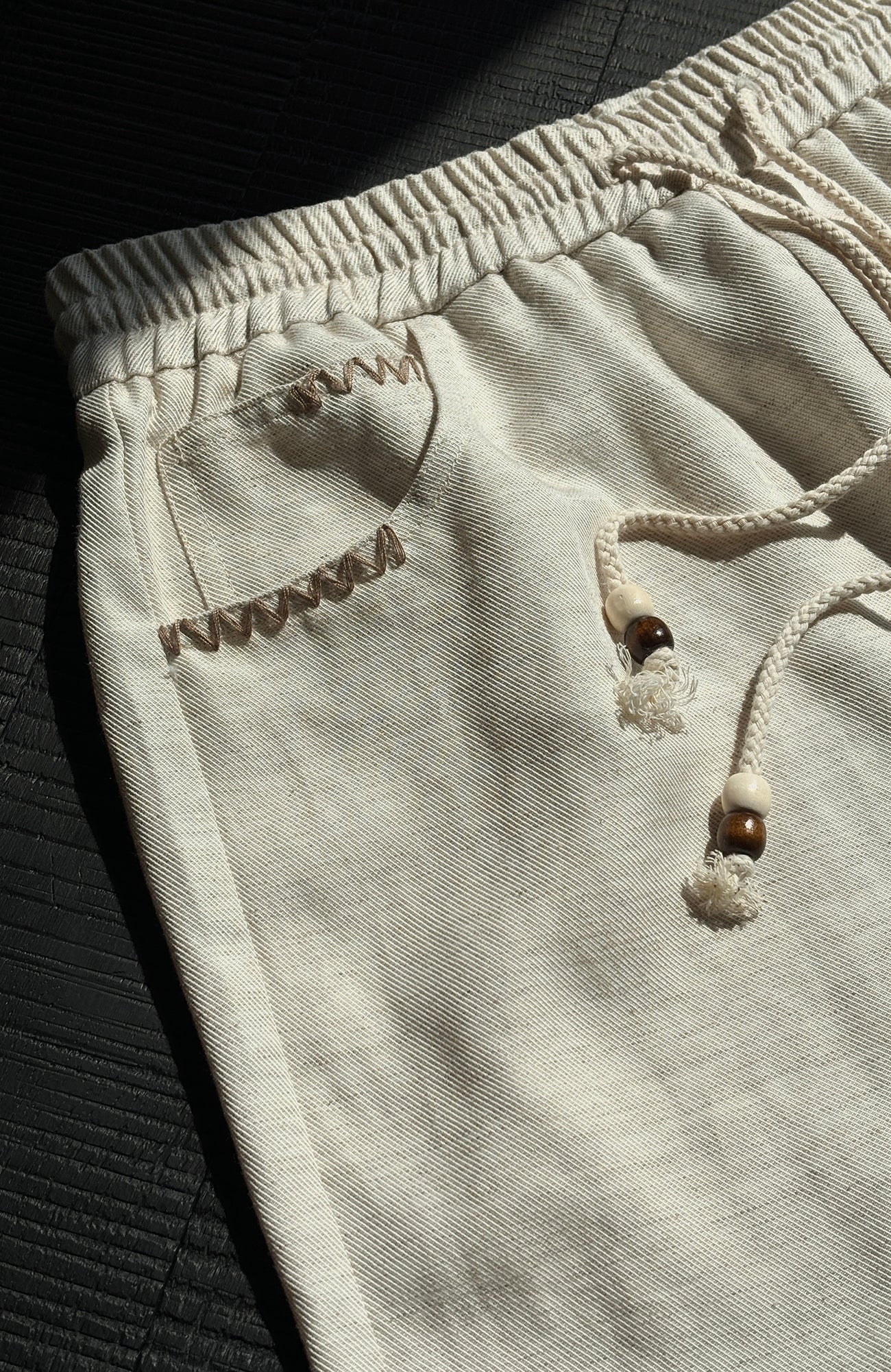 KREATE Stitched Drawstring Straight-Leg Trousers, premium urban and streetwear designers apparel on PROJECTISR.com, KREATE