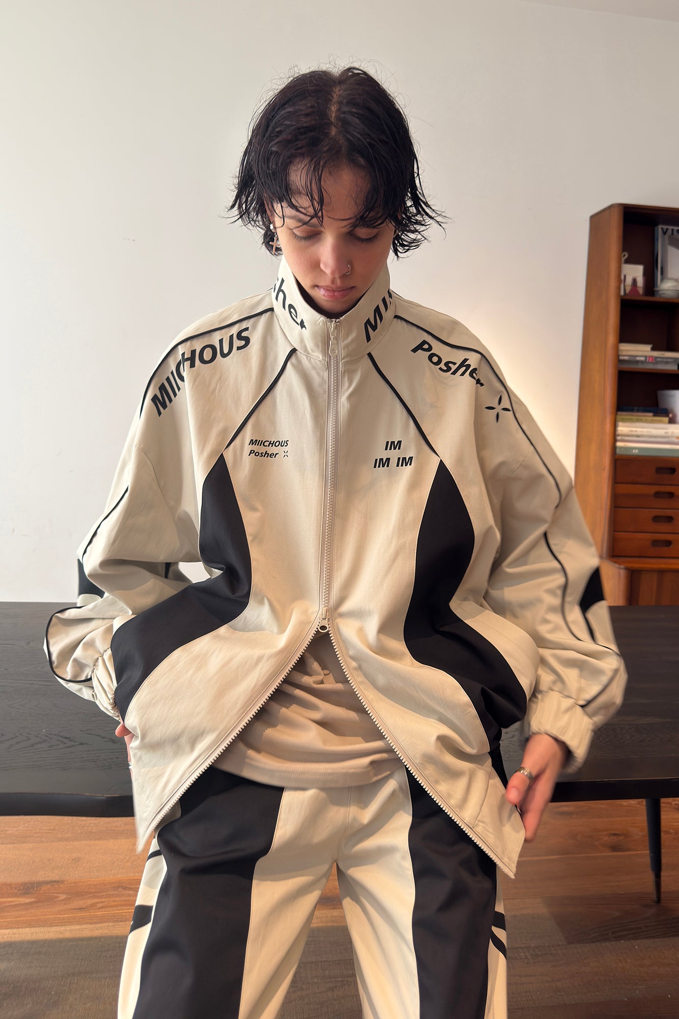 MIICHOUS Contrast Panel 3A Graphic Jacket