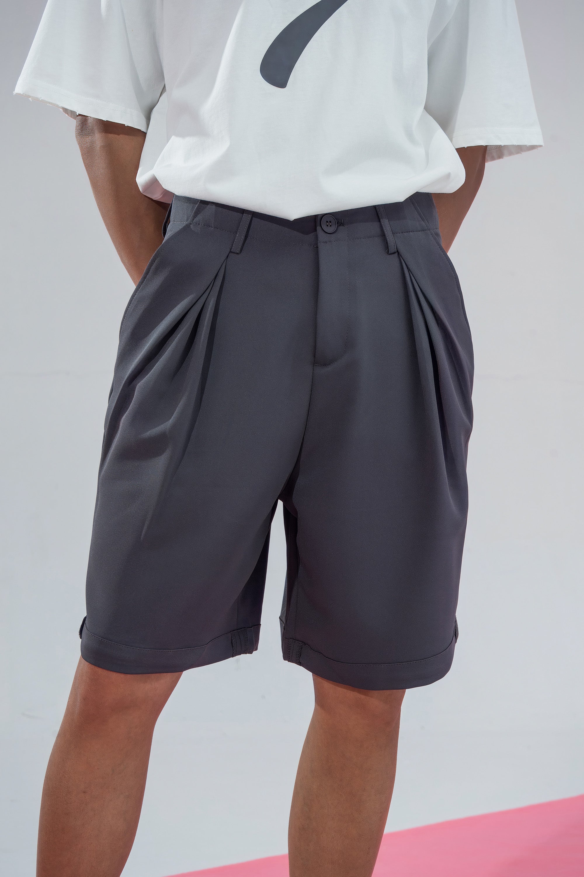 CLP Retro Pleated Pocket Shorts