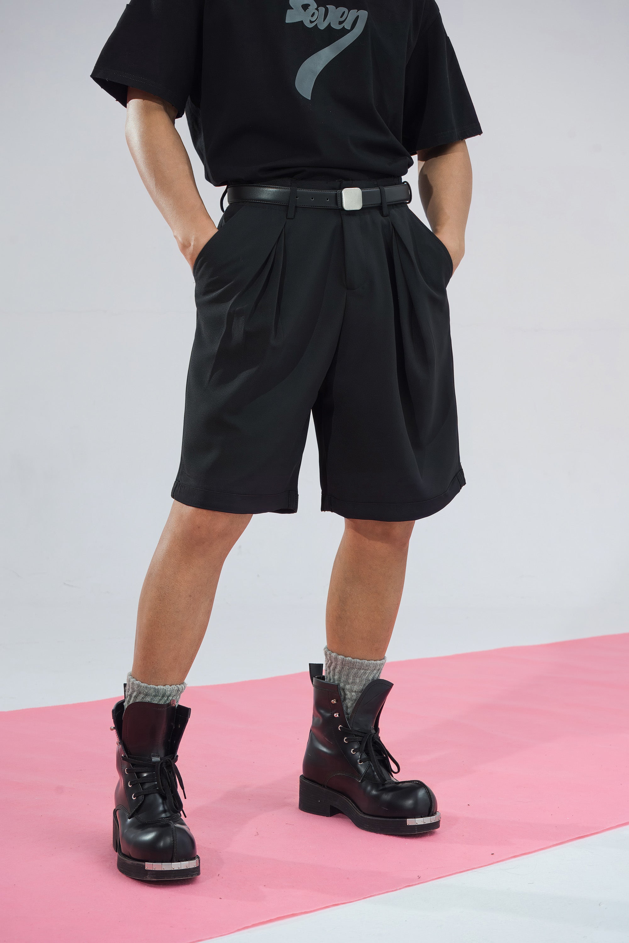 CLP Retro Pleated Pocket Shorts