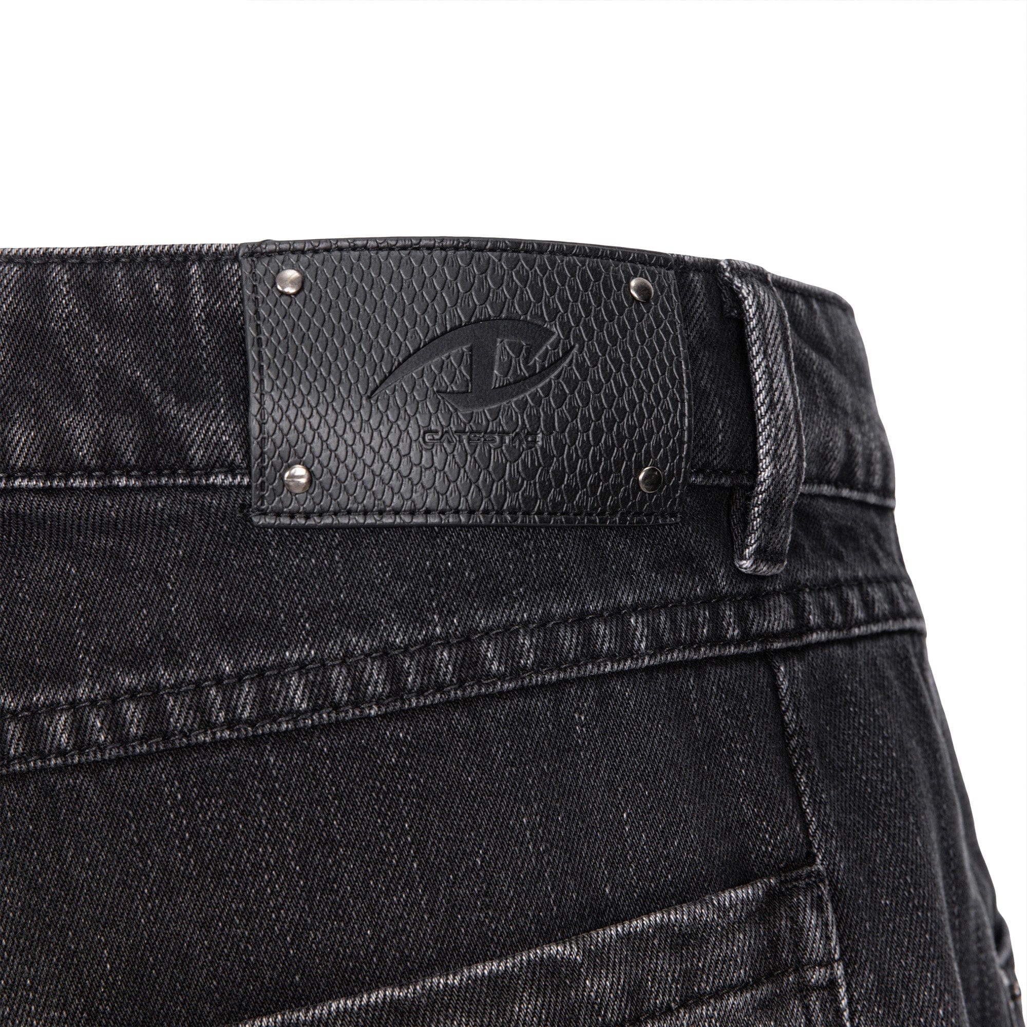 CATSSTAC Whisker-Wash Middle-Spliced Wide-Leg Shorts, premium urban and streetwear designers apparel on PROJECTISR.com, CATSSTAC