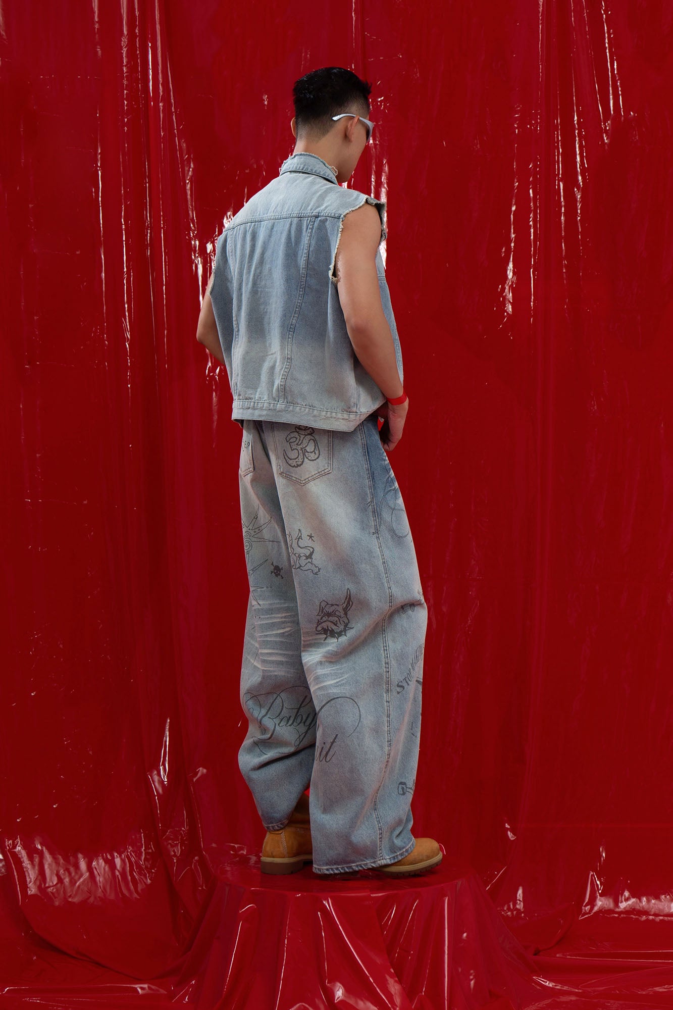 CLP Washed Frayed-Hem Vest, premium urban and streetwear designers apparel on PROJECTISR.com, CLP