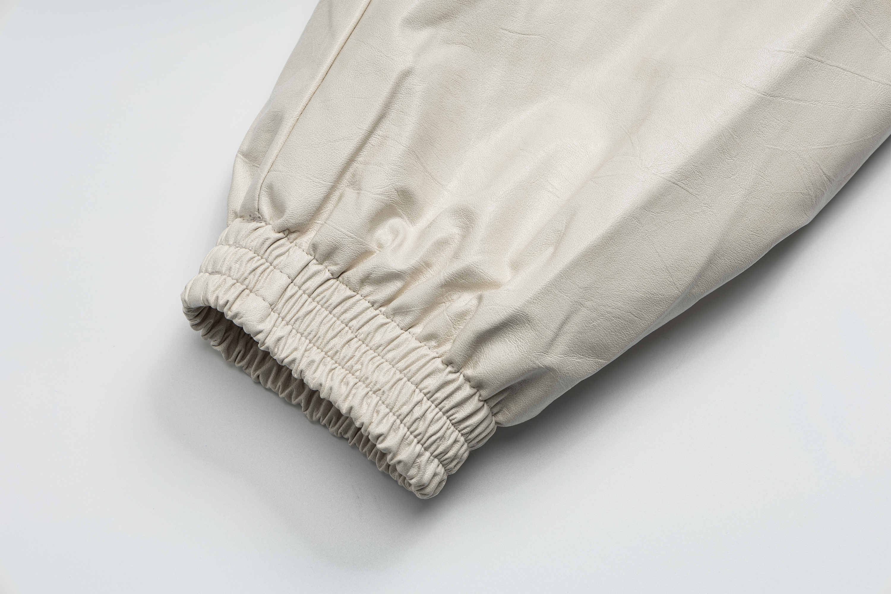 OVDY Faux Leather Crinkle Stand-Collar Jacket, premium urban and streetwear designers apparel on PROJECTISR.com, DVDY