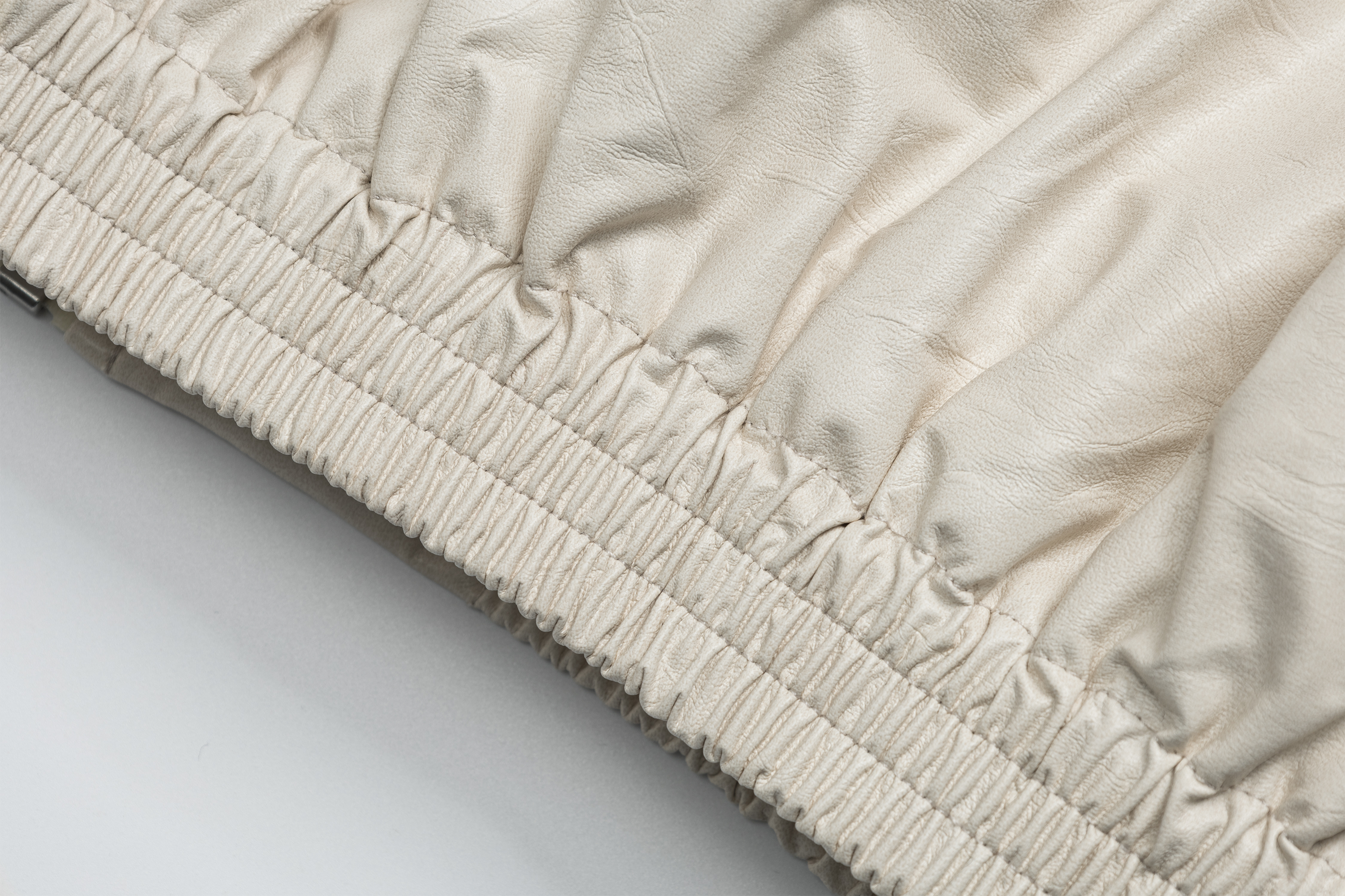 OVDY Faux Leather Crinkle Stand-Collar Jacket, premium urban and streetwear designers apparel on PROJECTISR.com, DVDY