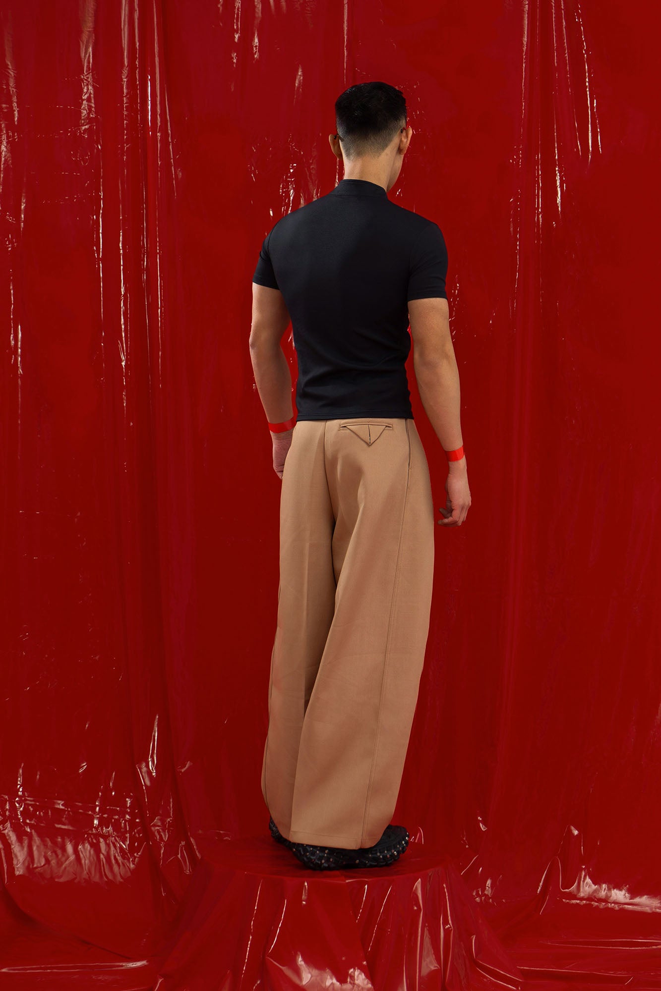 CLP Classic Pleats Oversized Pants, premium urban and streetwear designers apparel on PROJECTISR.com, CLP
