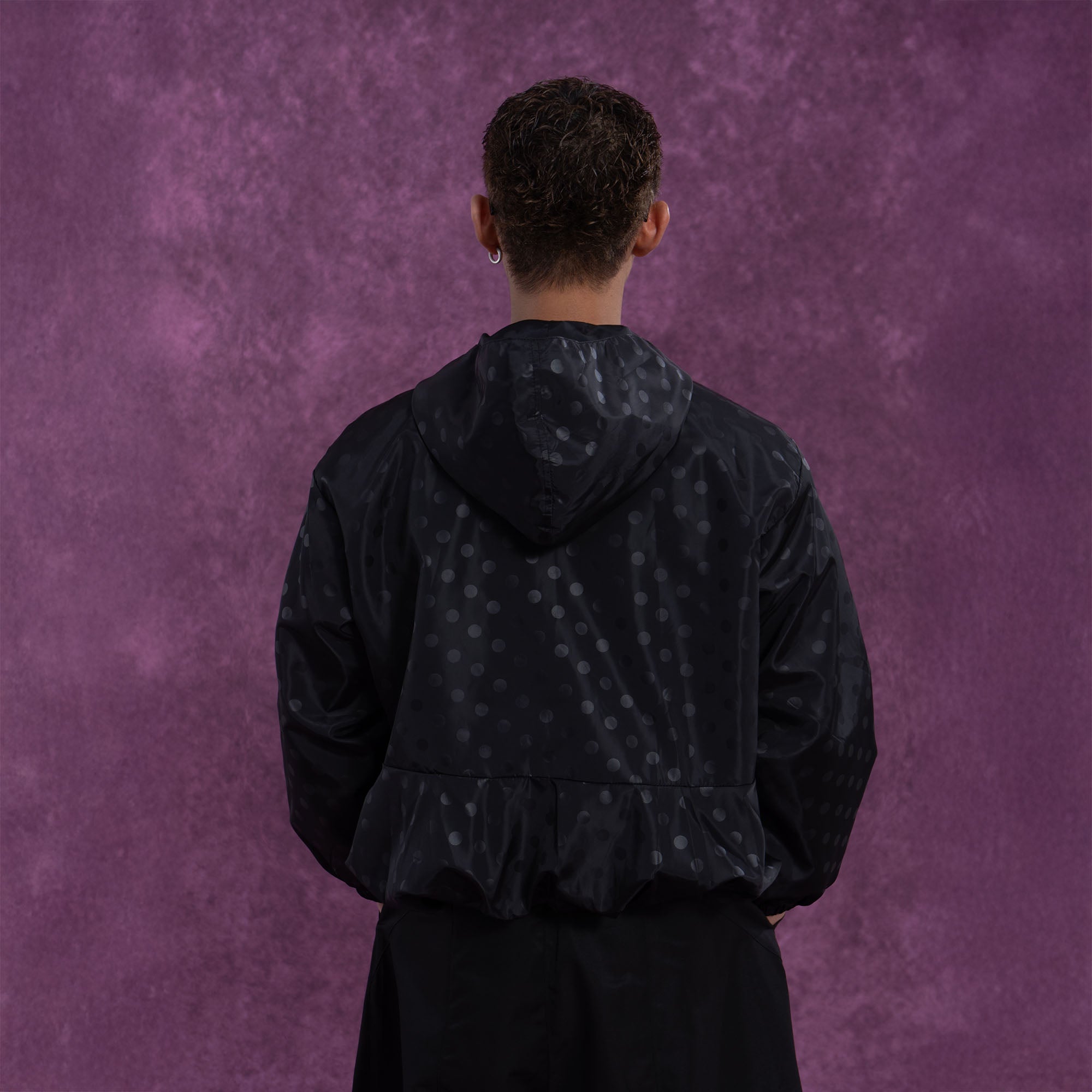 CLP Polka Dot Windproof Hooded Jacket