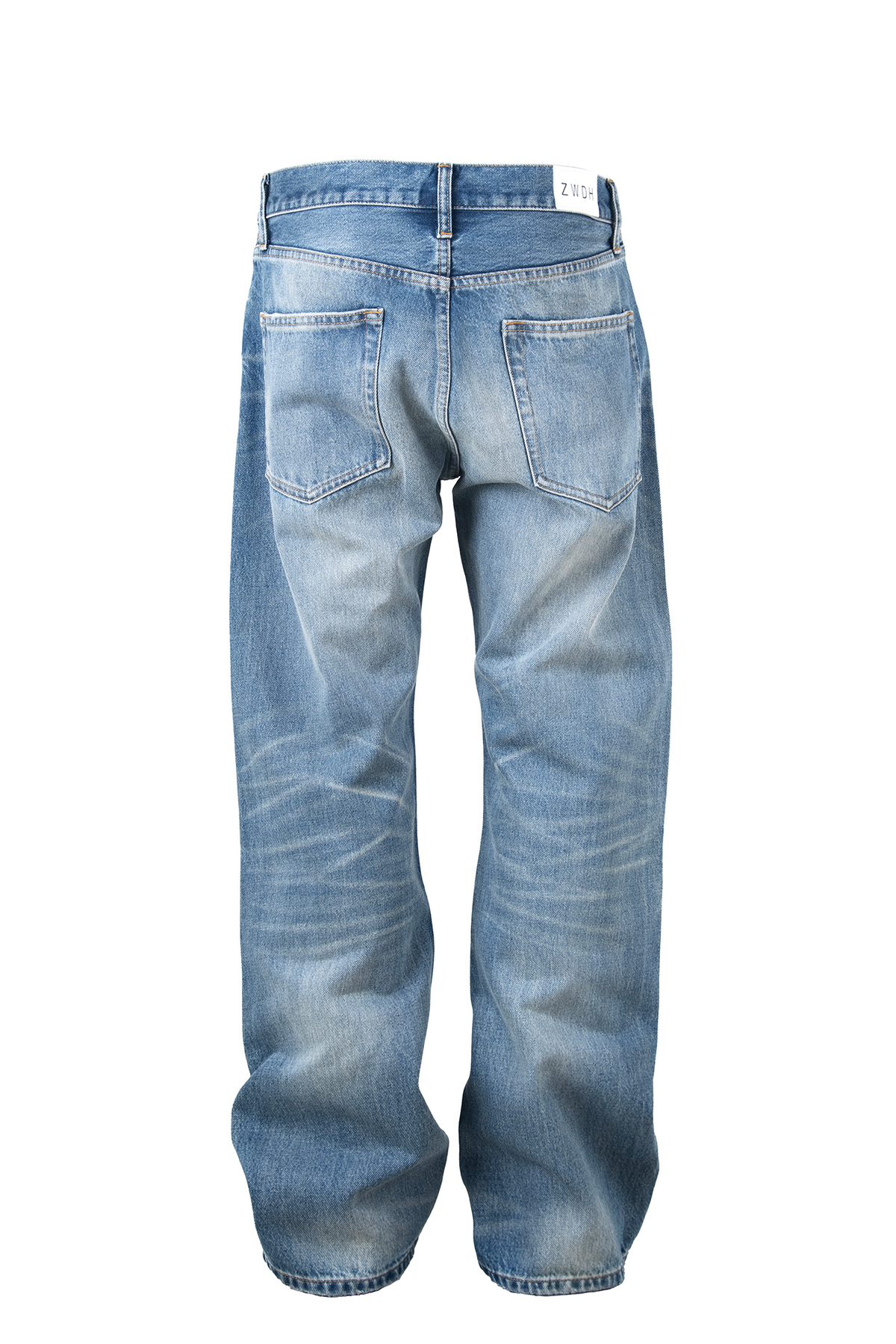 ZWDH Washed Straight-Leg Jeans