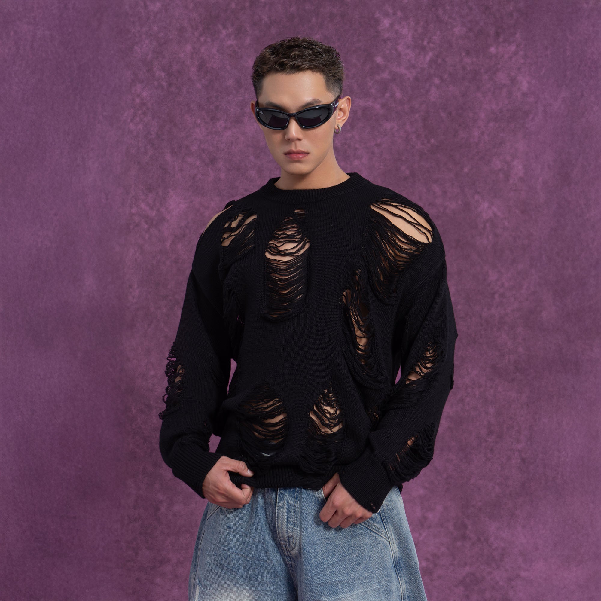 CLP Ripped Oversized Sweater