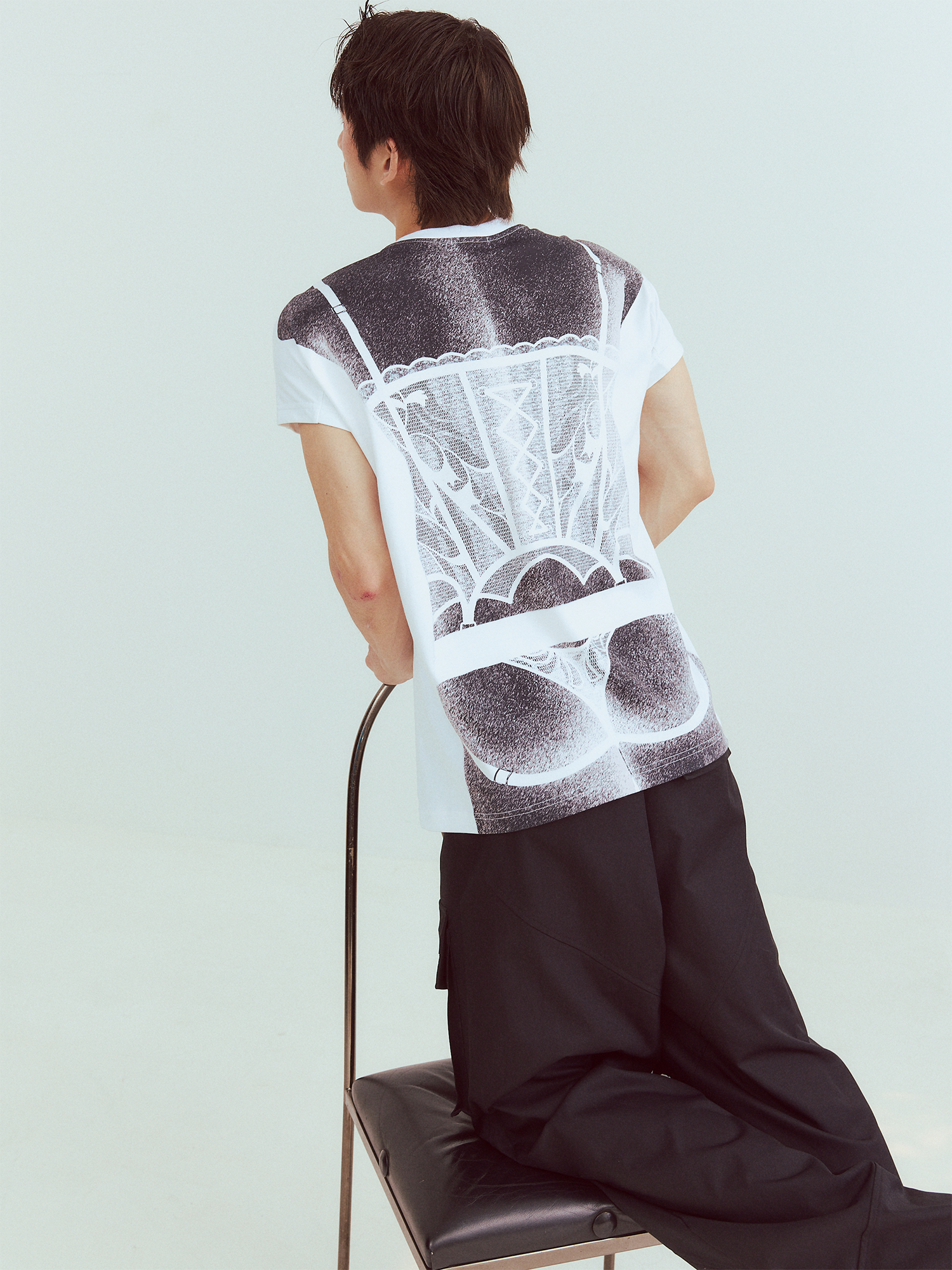 KADAKADA Sculptural Corset Graphic T-Shirt, premium urban and streetwear designers apparel on PROJECTISR.com, KADAKADA