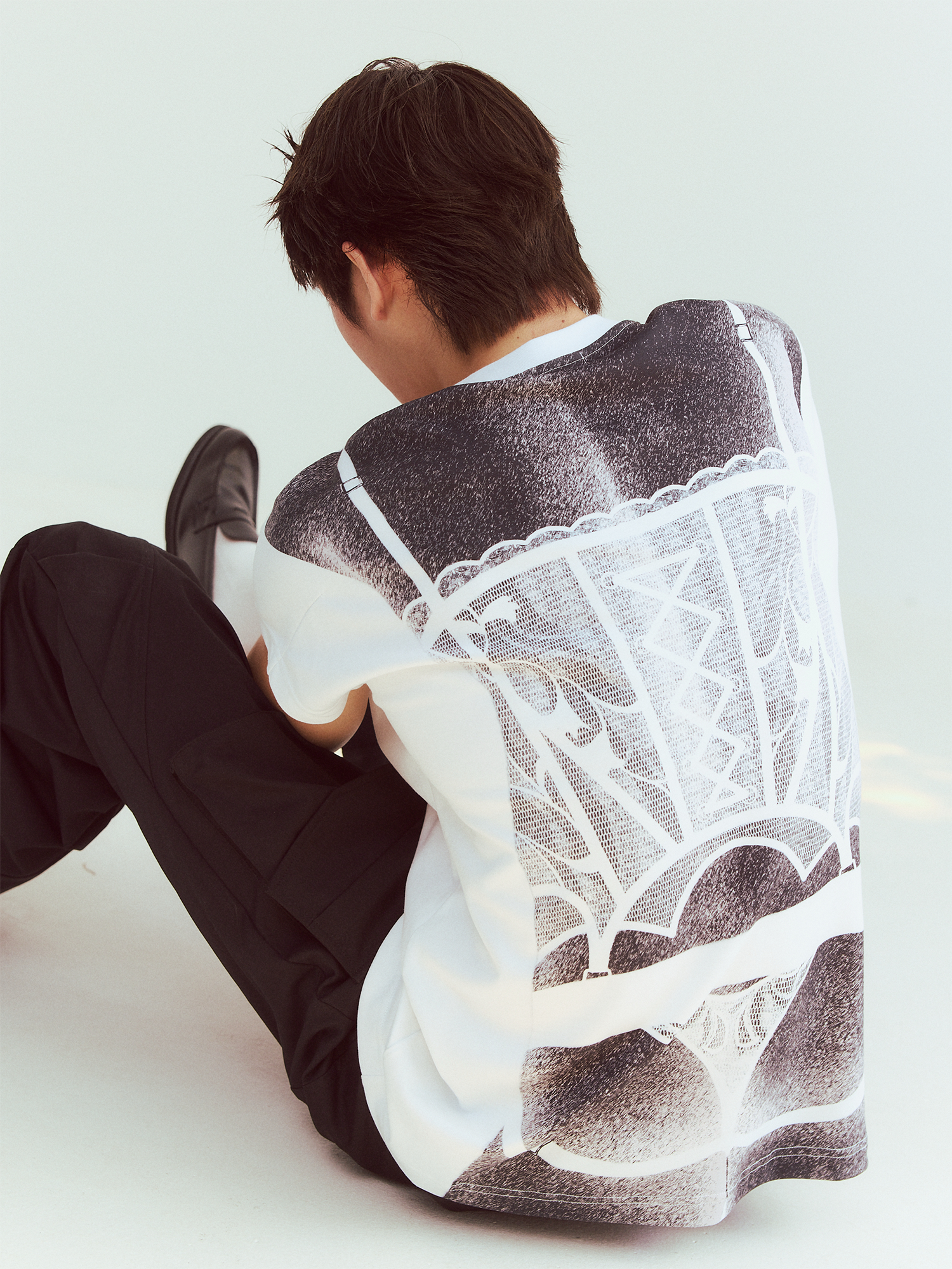 KADAKADA Sculptural Corset Graphic T-Shirt, premium urban and streetwear designers apparel on PROJECTISR.com, KADAKADA