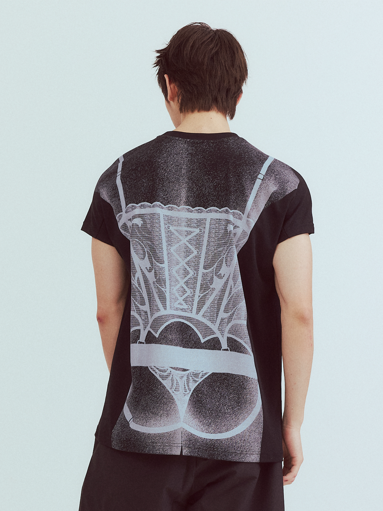 KADAKADA Sculptural Corset Graphic T-Shirt, premium urban and streetwear designers apparel on PROJECTISR.com, KADAKADA