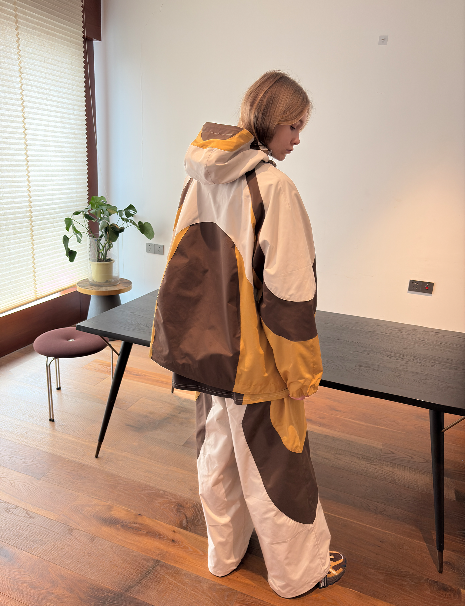 MIICHOUS Contrast Curved Panel Outdoor Pants