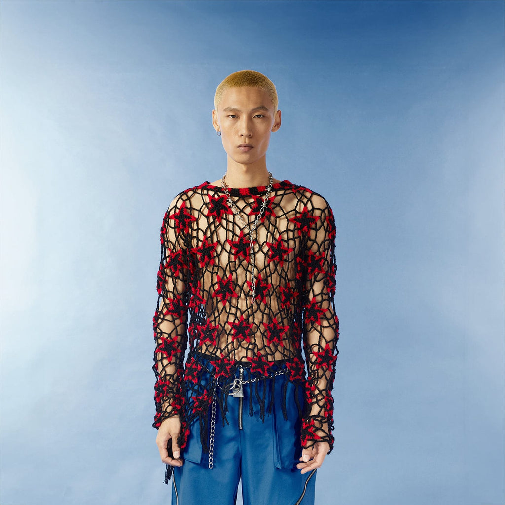 KADAKADA Hollow Star Knitted Sweater, premium urban and streetwear designers apparel on PROJECTISR.com, KADAKADA