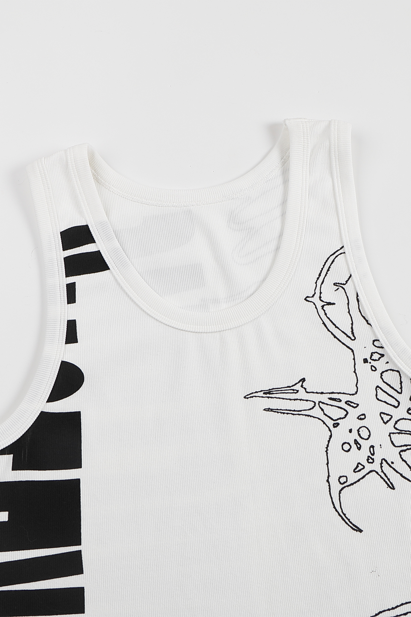 WHISTLEHUNTER Graffiti Ribbed Tank Top, premium urban and streetwear designers apparel on PROJECTISR.com, WHISTLEHUNTER