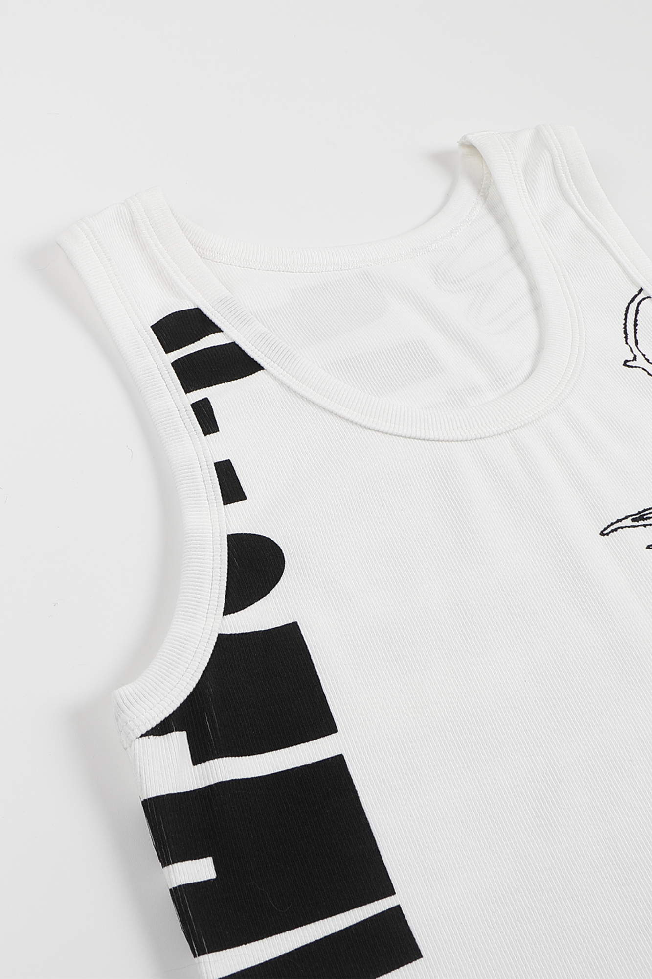 WHISTLEHUNTER Graffiti Ribbed Tank Top, premium urban and streetwear designers apparel on PROJECTISR.com, WHISTLEHUNTER