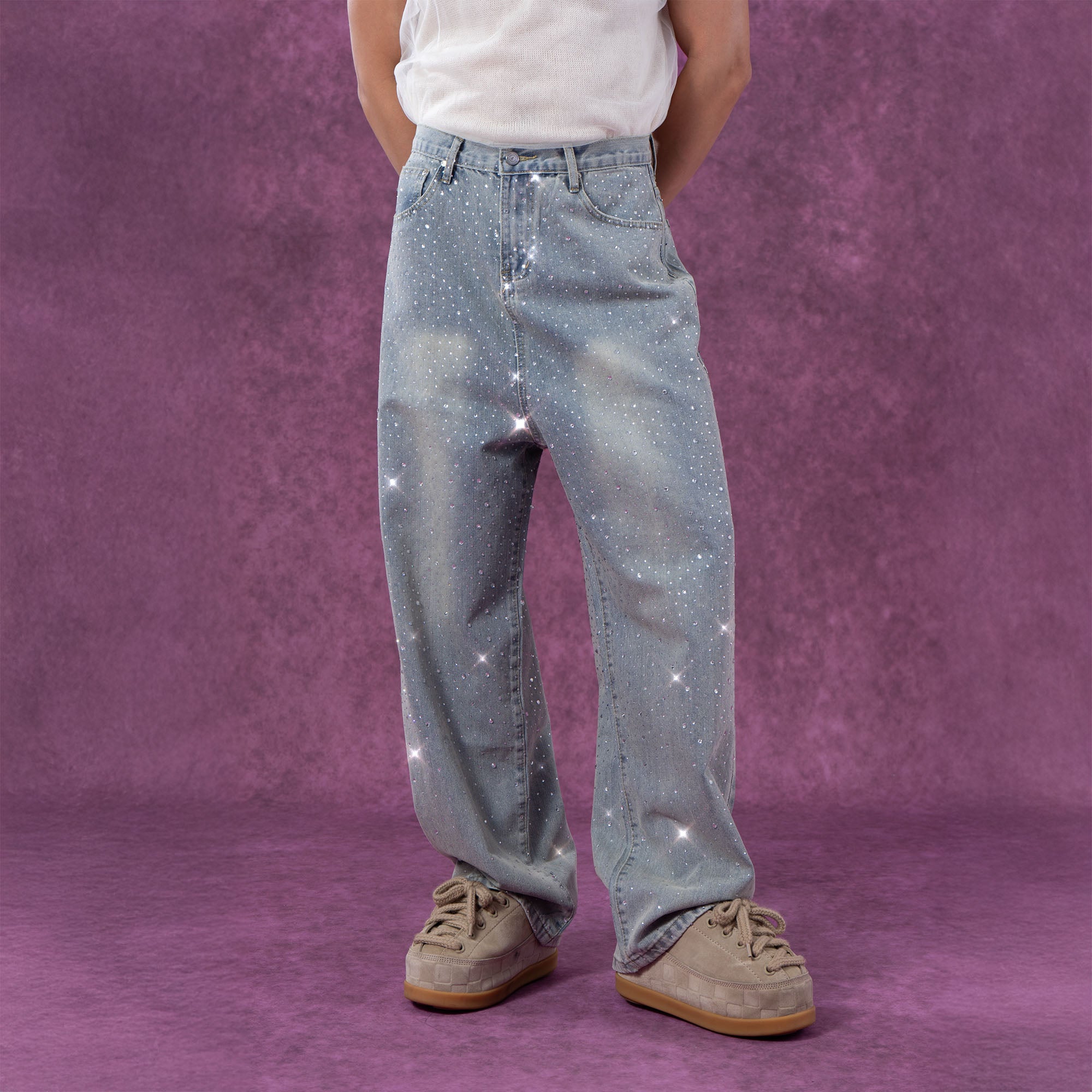 CLP Diamond Washed Straight-Leg Jeans
