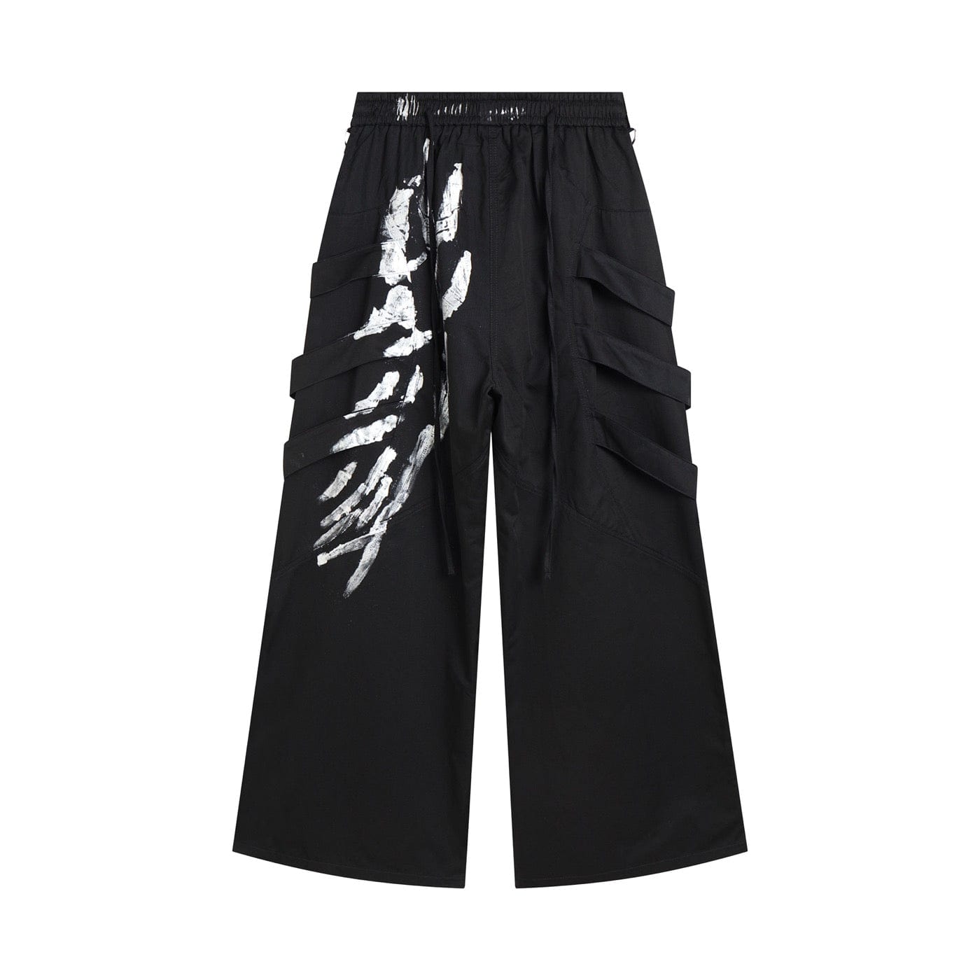 DND4DES Multi-Layered Striped Graffiti Cargo Pants, premium urban and streetwear designers apparel on PROJECTISR.com, DND4DES