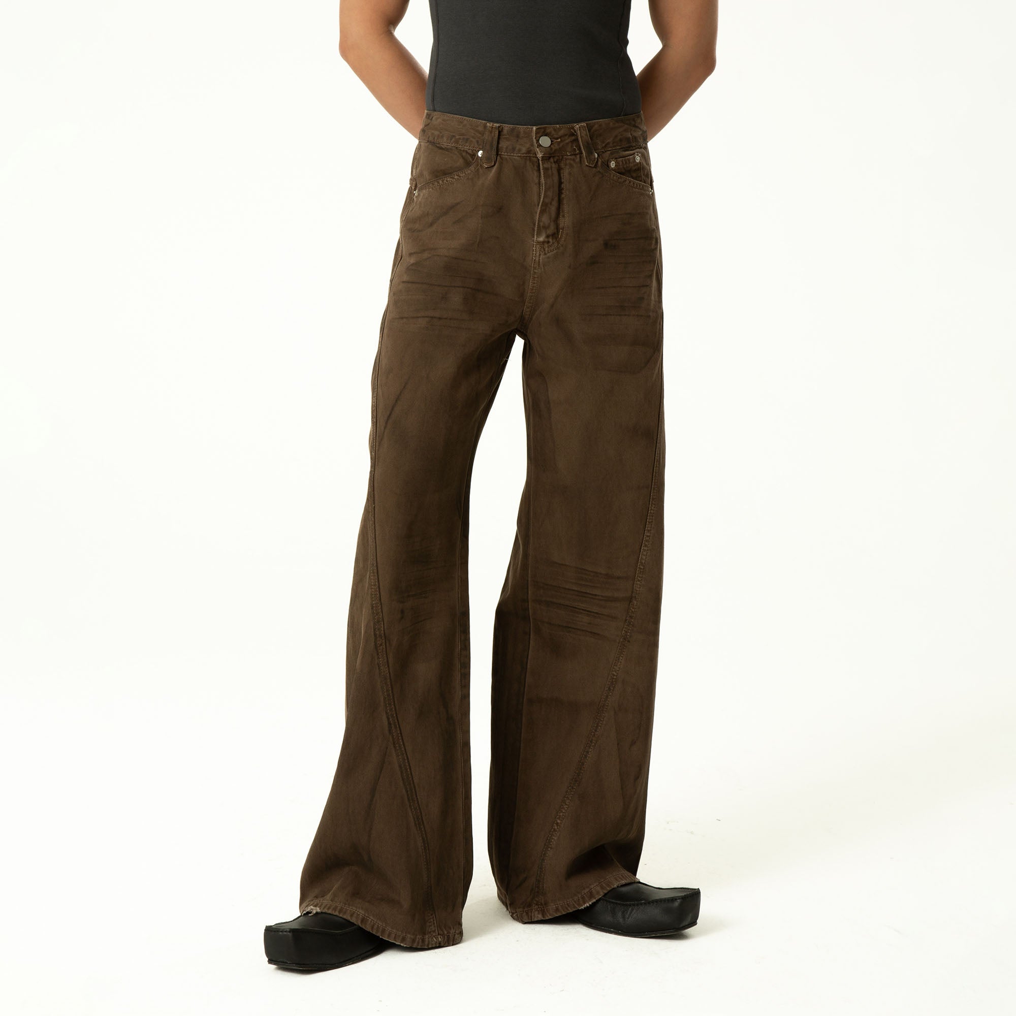 CLP Retro Panel Straight-Leg Jeans, premium urban and streetwear designers apparel on PROJECTISR.com, CLP