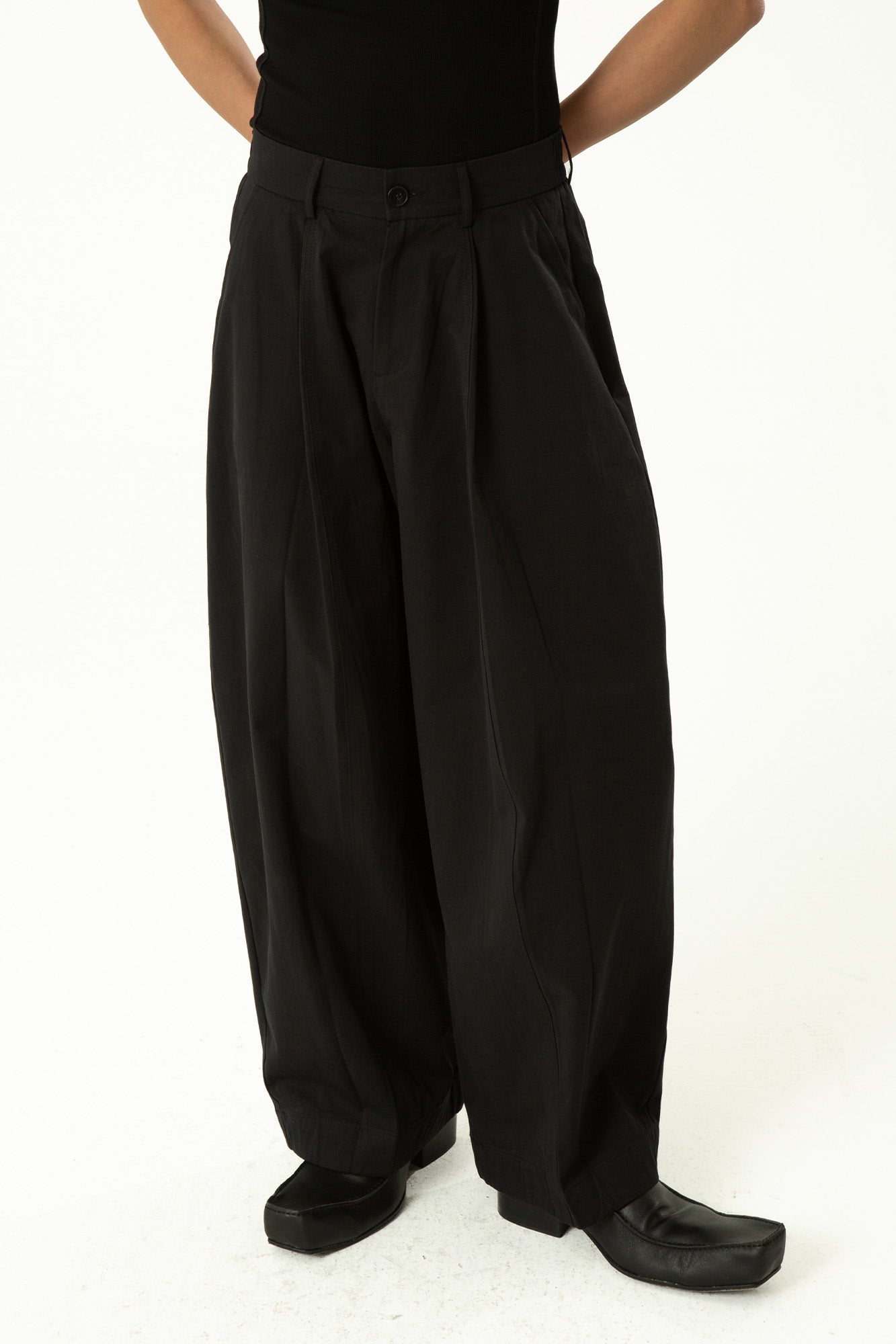 CLP High-Waist Curved Wide-Leg Pants, premium urban and streetwear designers apparel on PROJECTISR.com, CLP