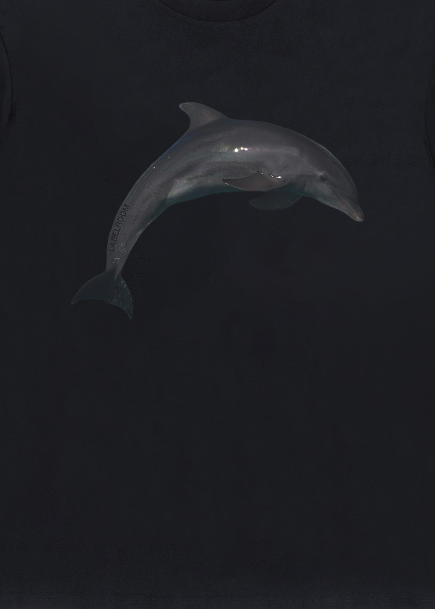 49PERCENT Black Dolphin T-Shirt, premium urban and streetwear designers apparel on PROJECTISR.com, 49PERCENT