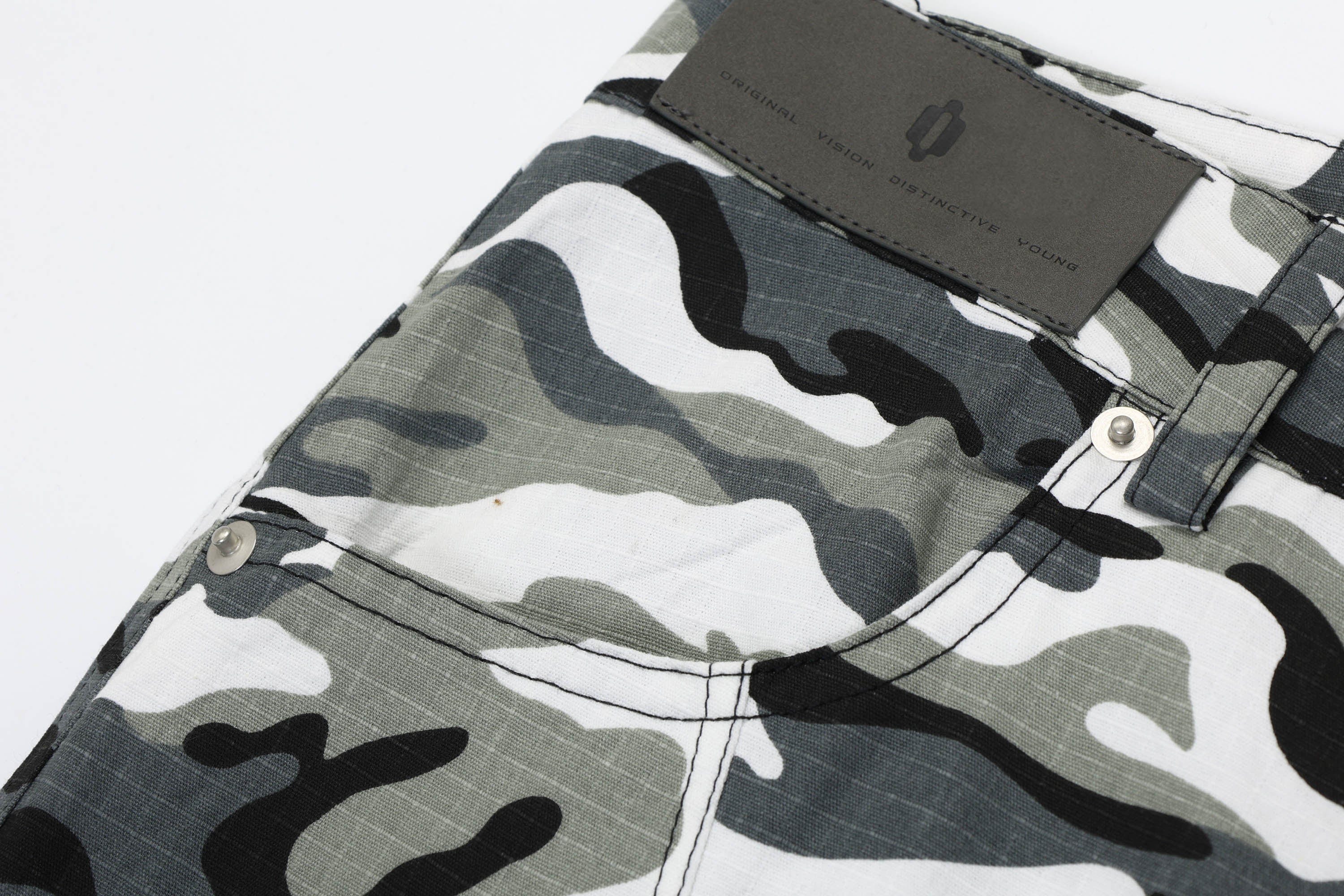 OVDY Camo Multi-Pocket Crinkled Cargo Pants