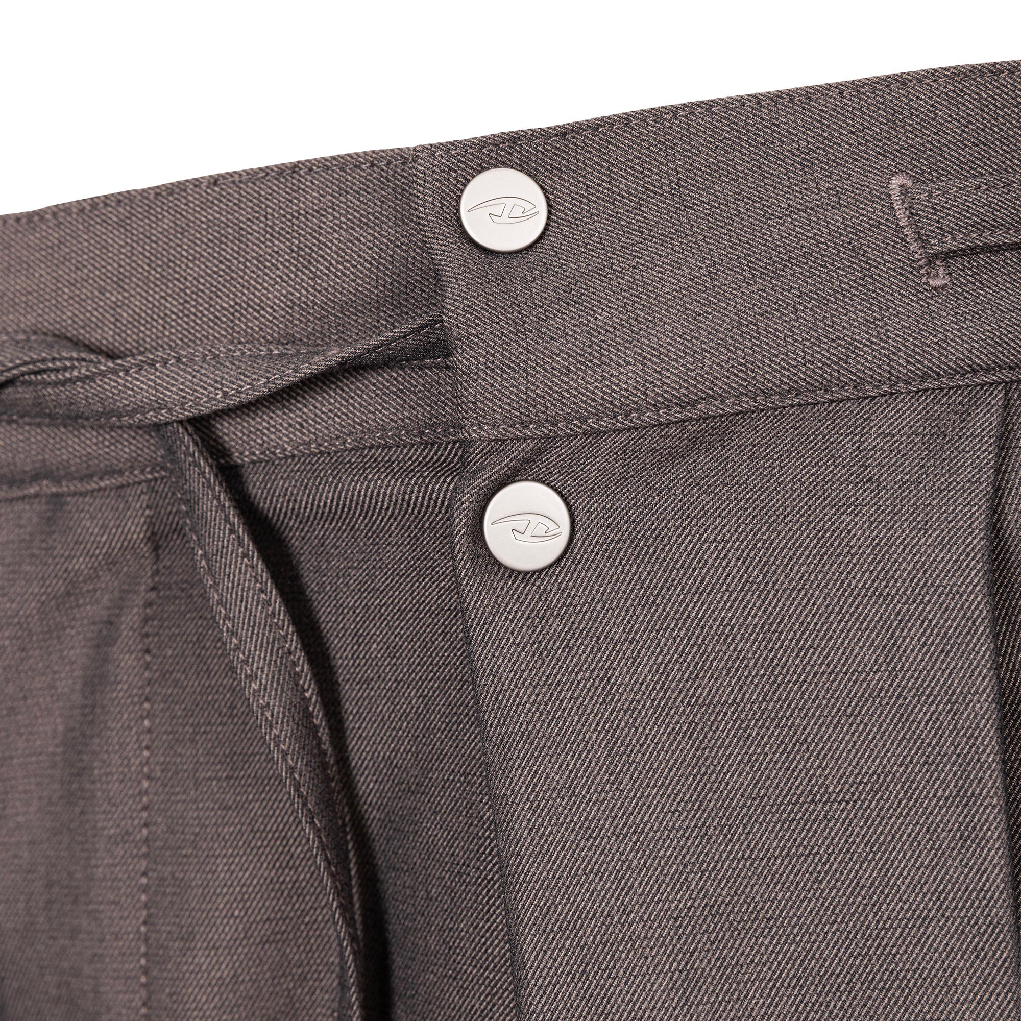 CATSSTAC Tie-Belt Wool-Blend Pleated Trousers