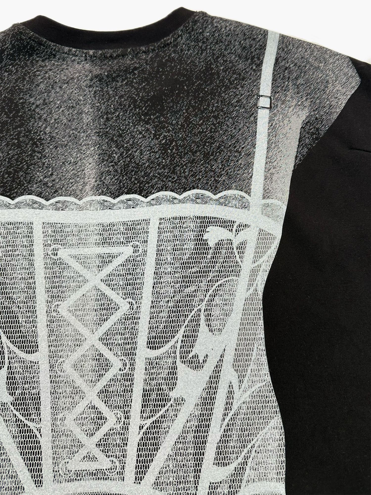 KADAKADA Sculptural Corset Graphic T-Shirt, premium urban and streetwear designers apparel on PROJECTISR.com, KADAKADA