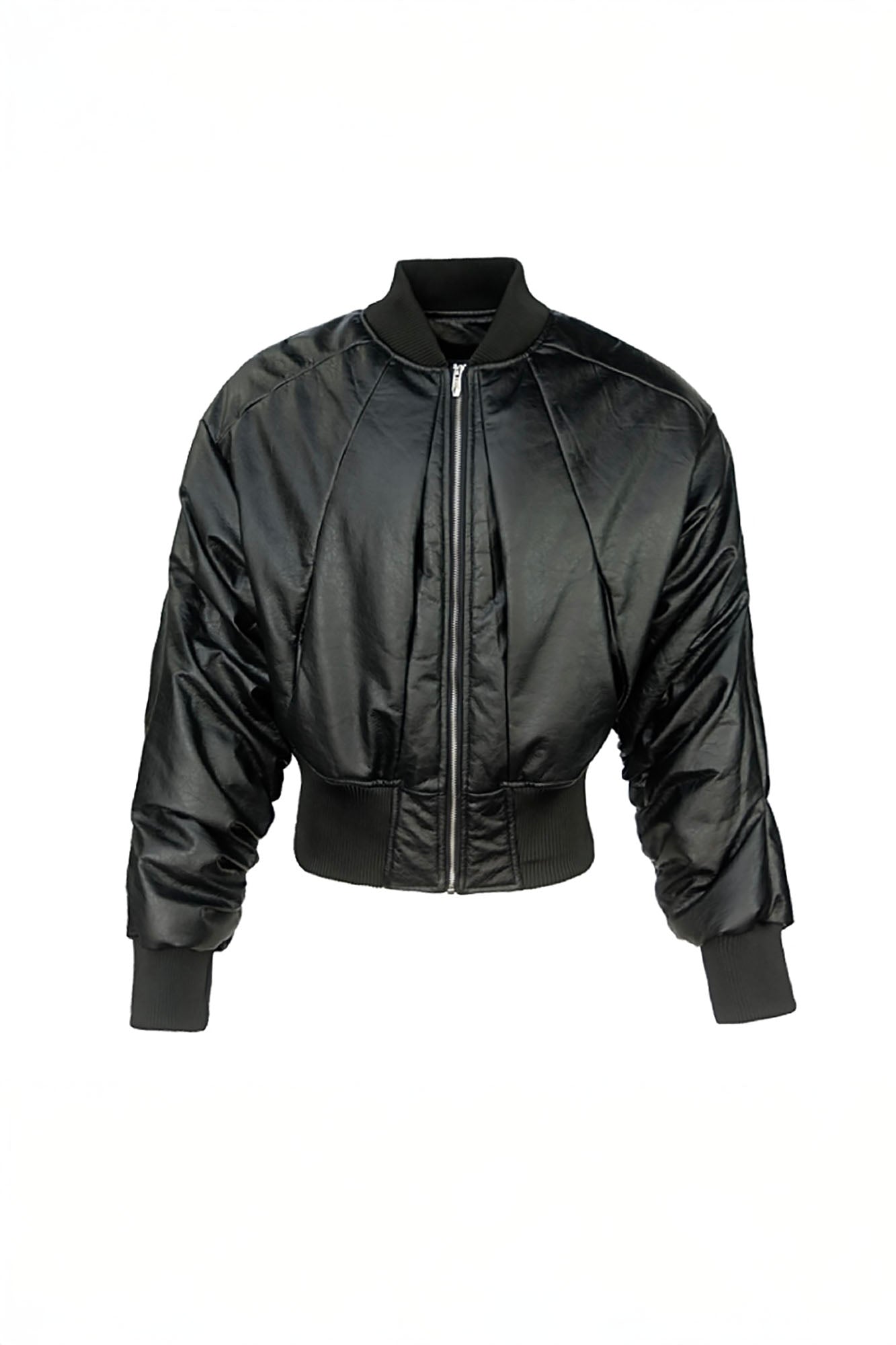 SSIN7 Panel Cinched Bomber Jacket