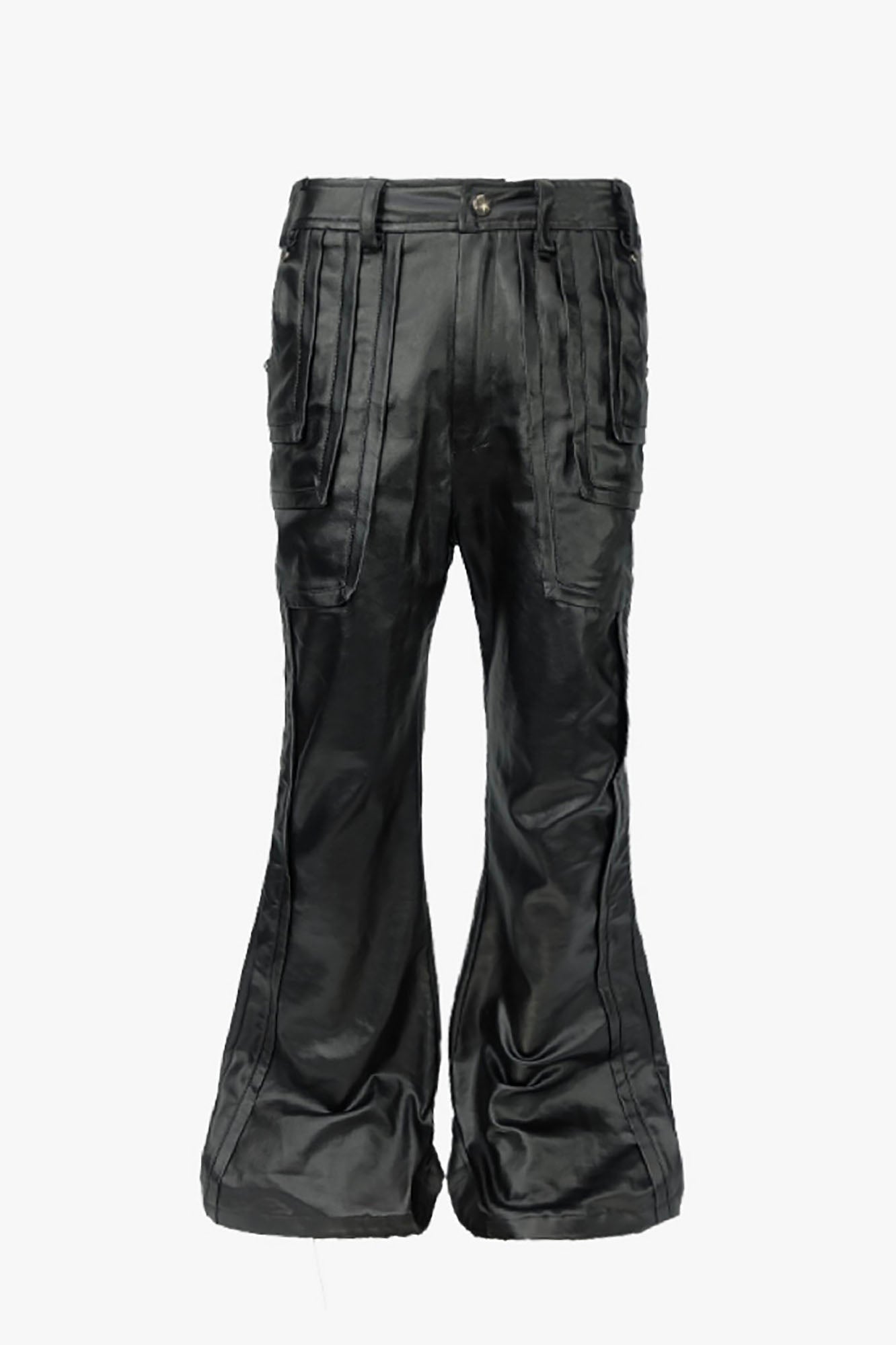 SSIN7 Waxed Paneled Flared Jeans